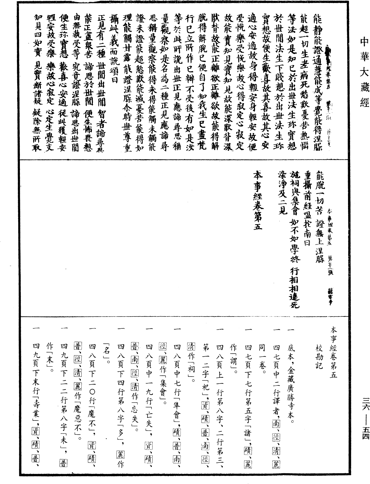 本事經《中華大藏經》_第36冊_第0054頁