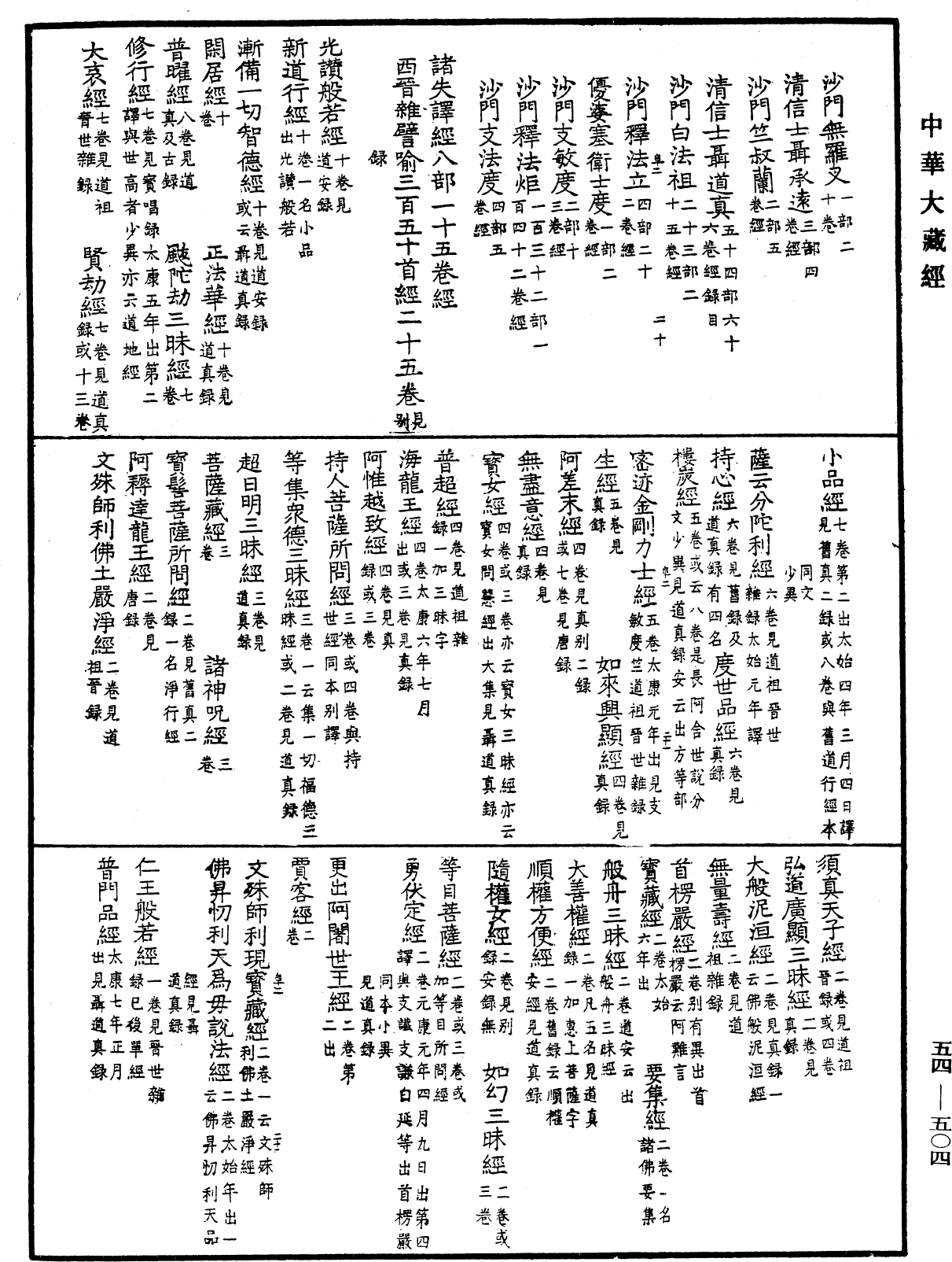 大唐内典录《中华大藏经》_第54册_第504页