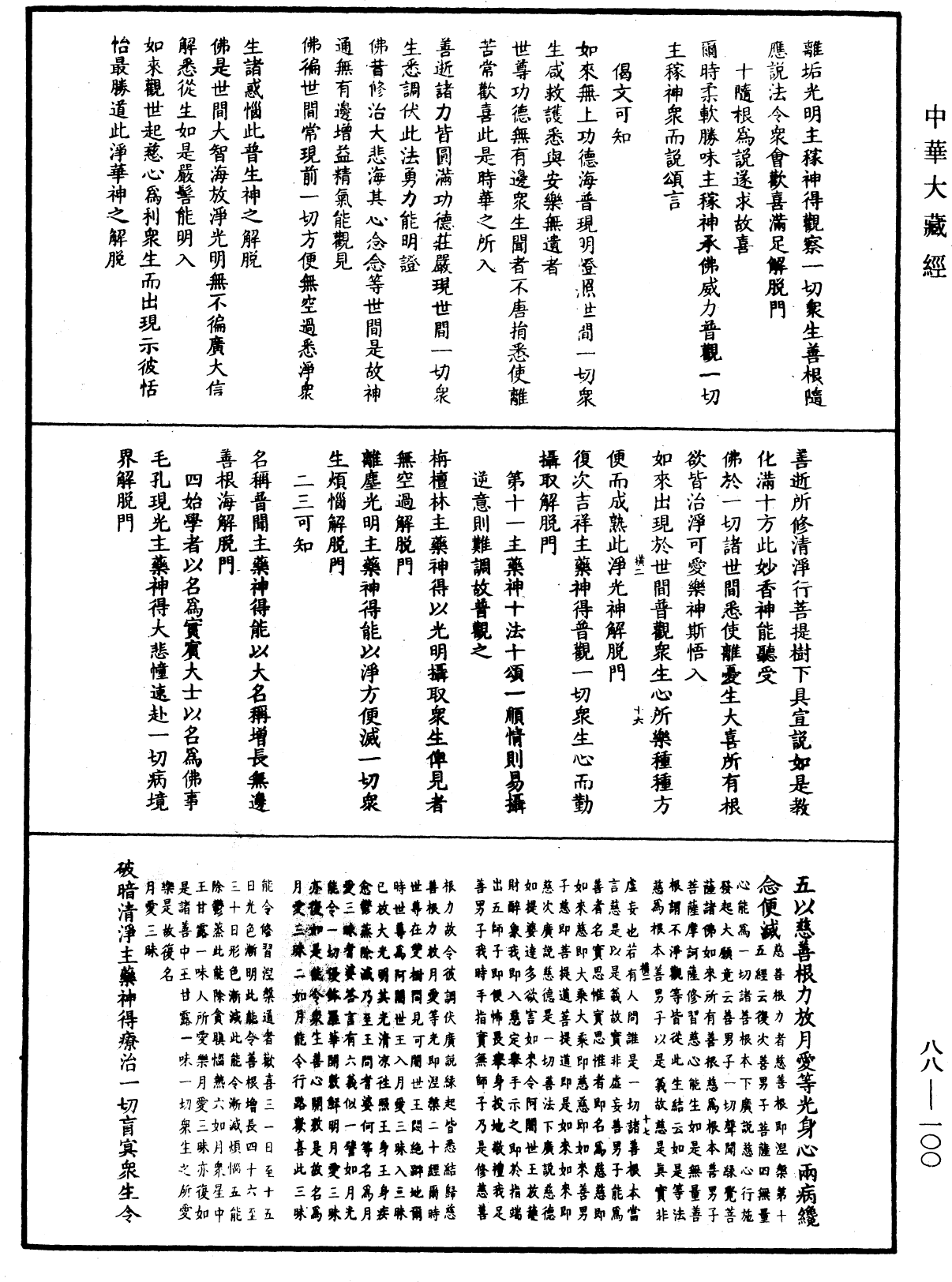 大方廣佛華嚴經疏鈔會本《中華大藏經》_第88冊_第100頁