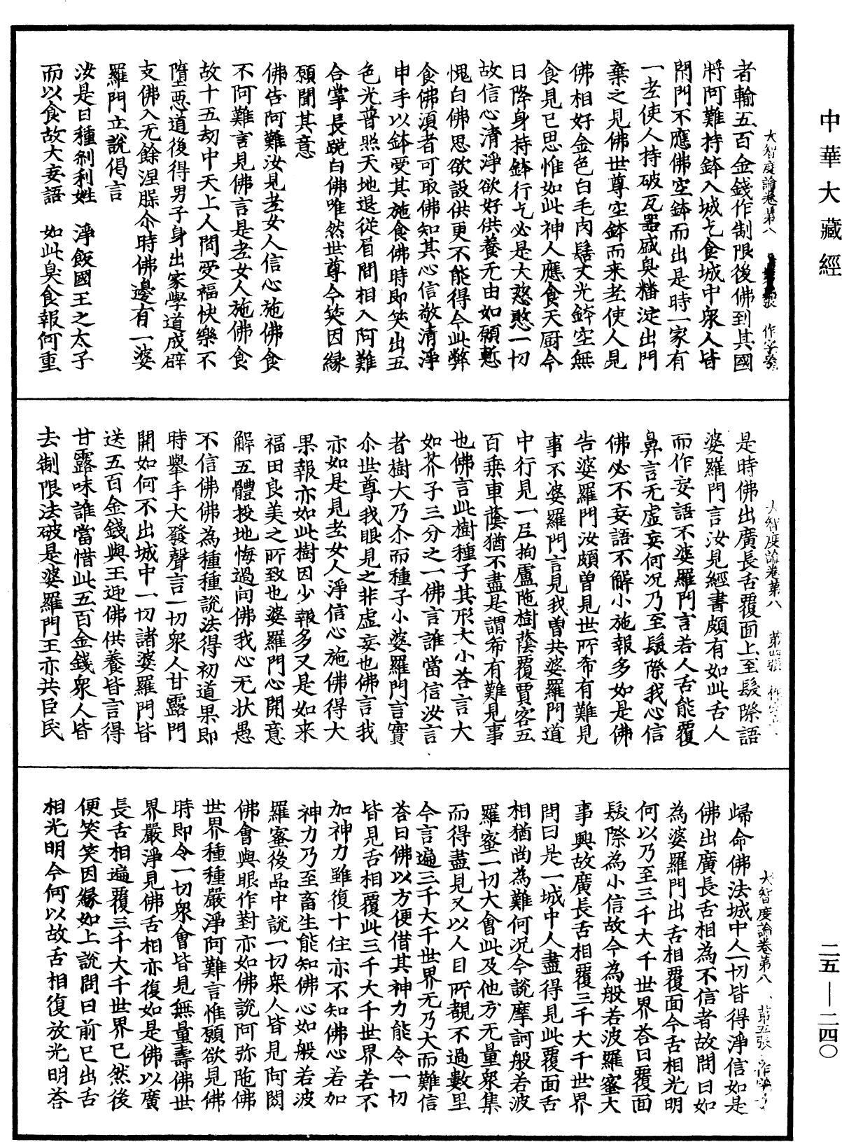 大智度論《中華大藏經》_第25冊_第240頁