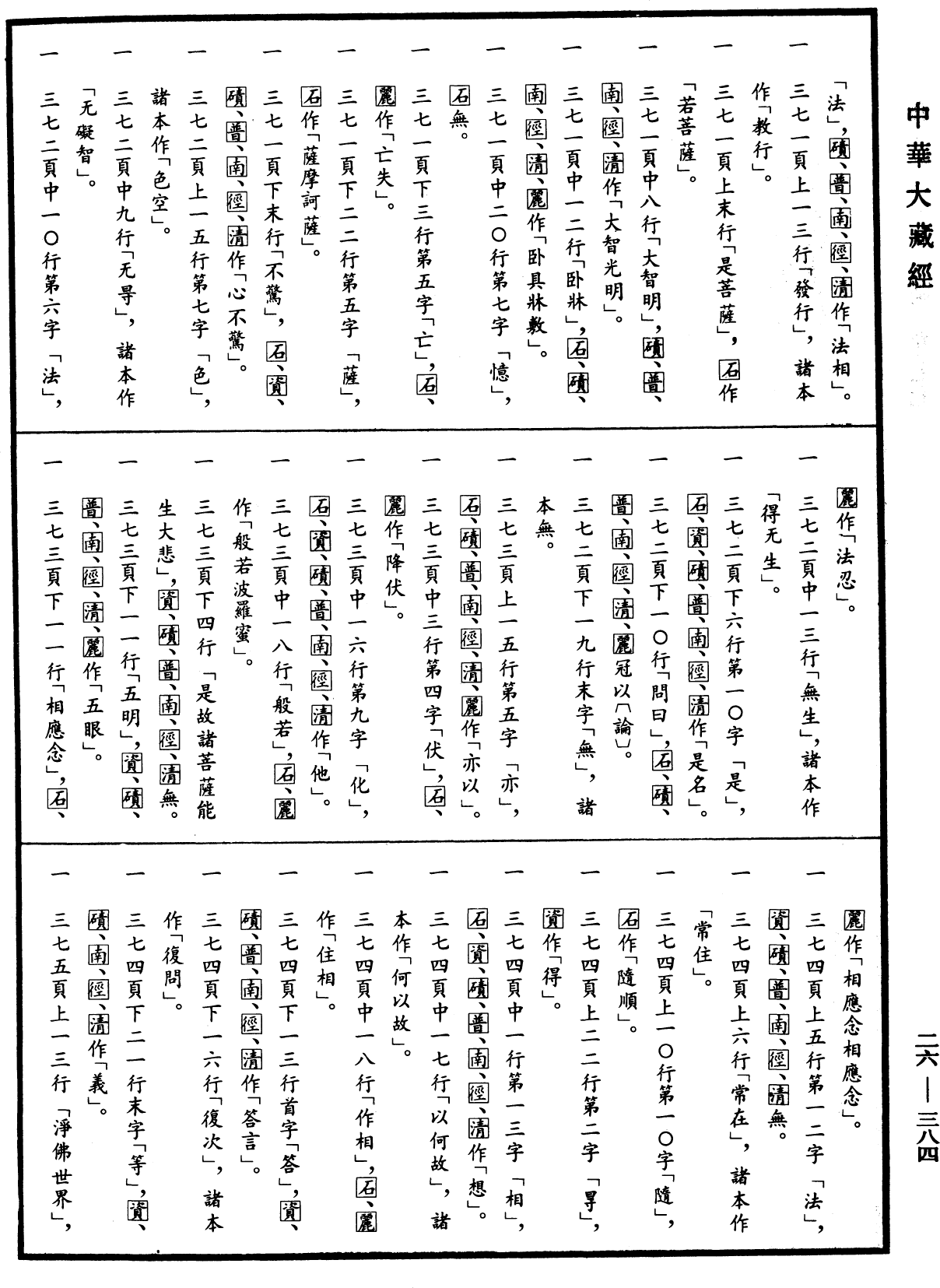 大智度論《中華大藏經》_第26冊_第384頁