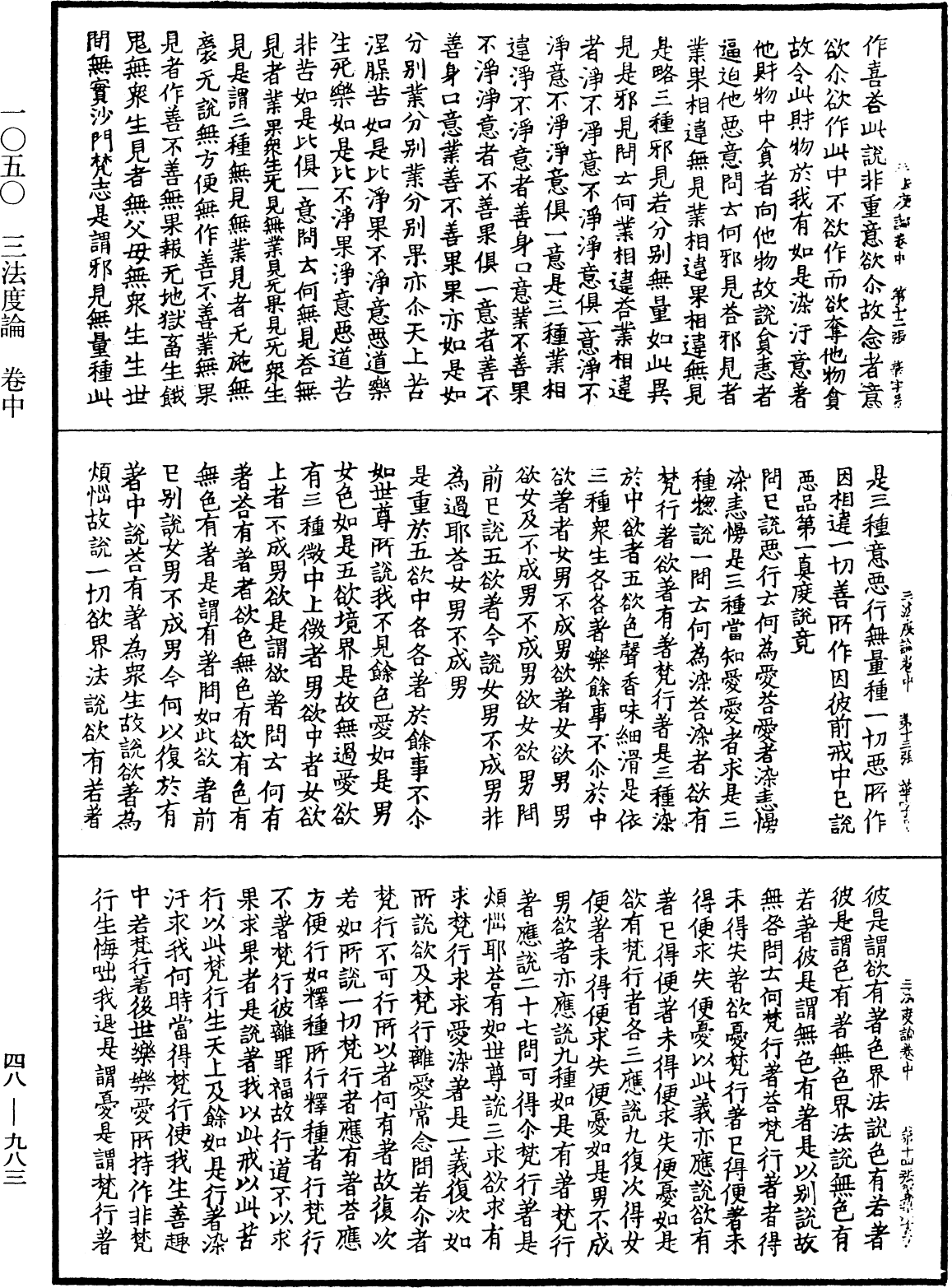 三法度論《中華大藏經》_第48冊_第0983頁