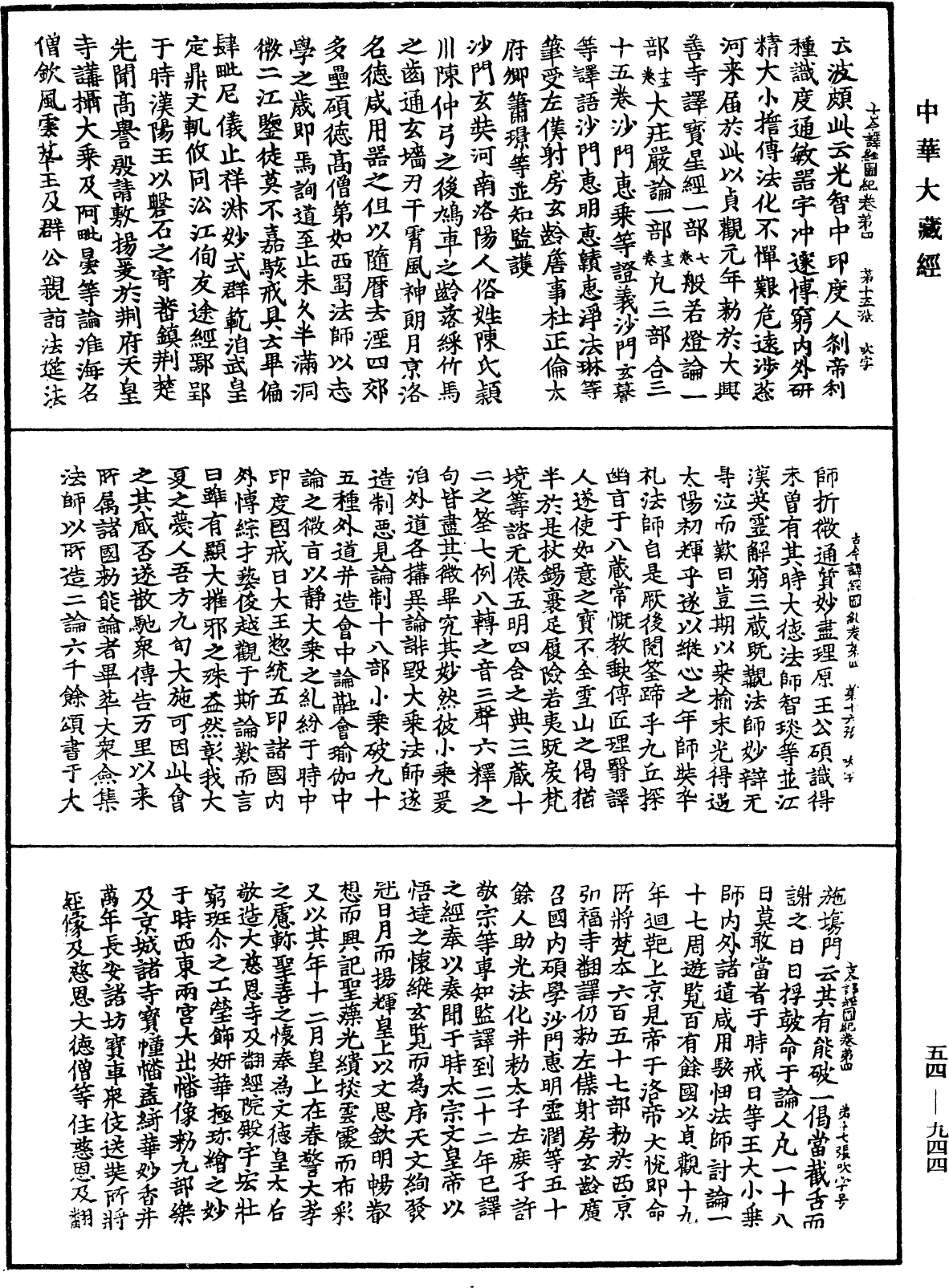 古今譯經圖紀《中華大藏經》_第54冊_第944頁