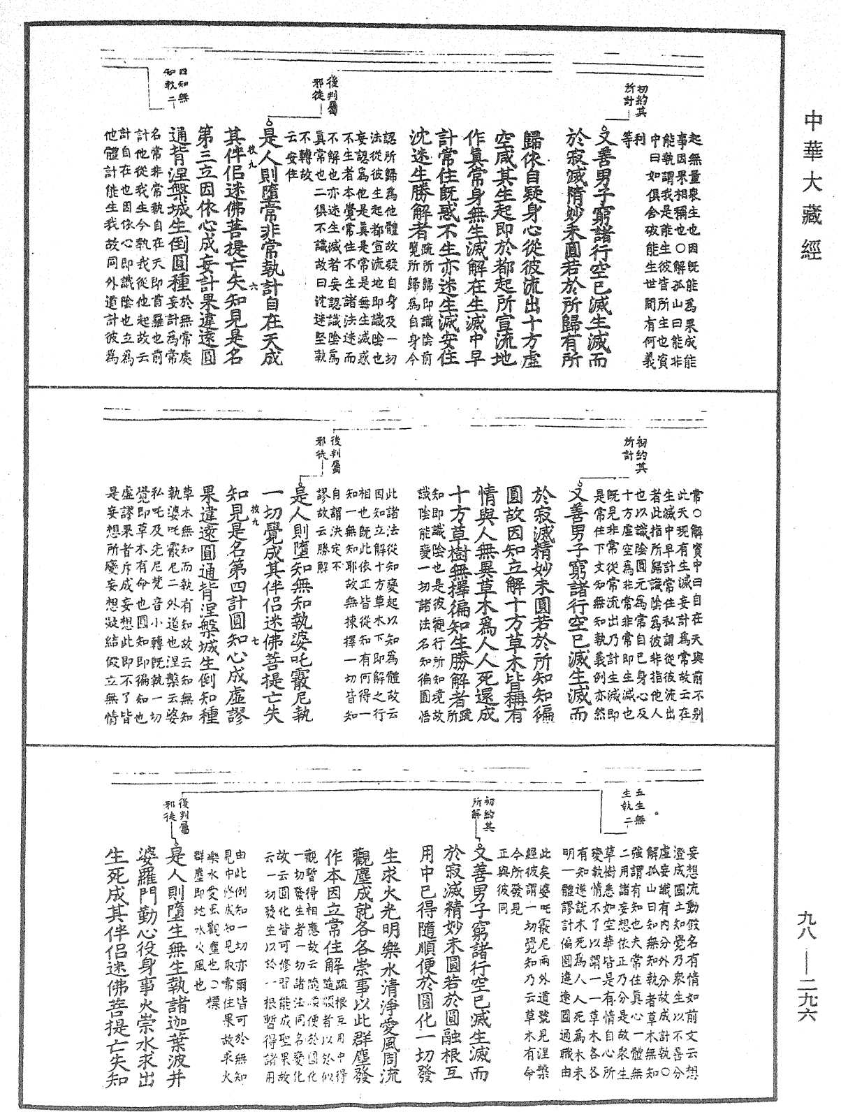 首楞严经义海《中华大藏经》_第98册_第296页