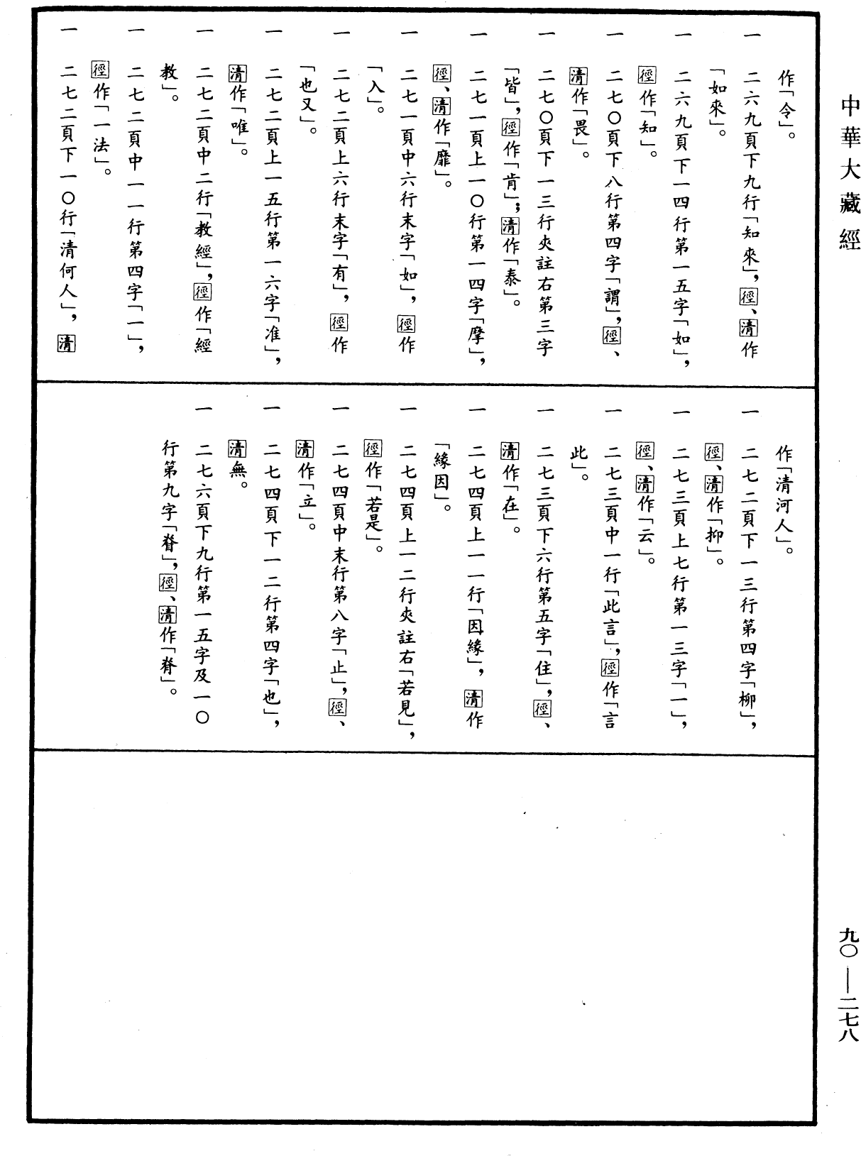 华严悬谈会玄记《中华大藏经》_第90册_第278页