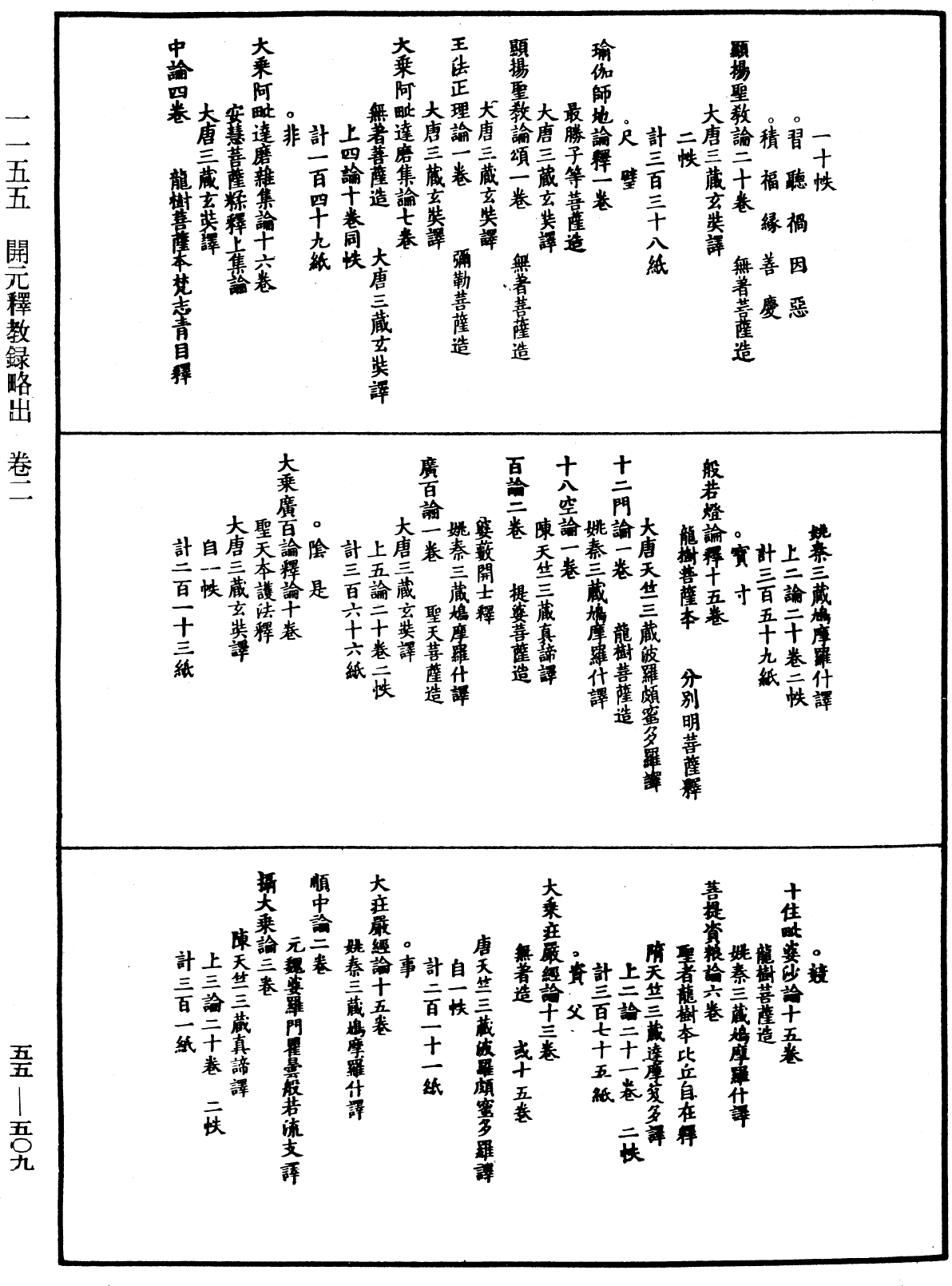 開元釋教錄略出《中華大藏經》_第55冊_第509頁