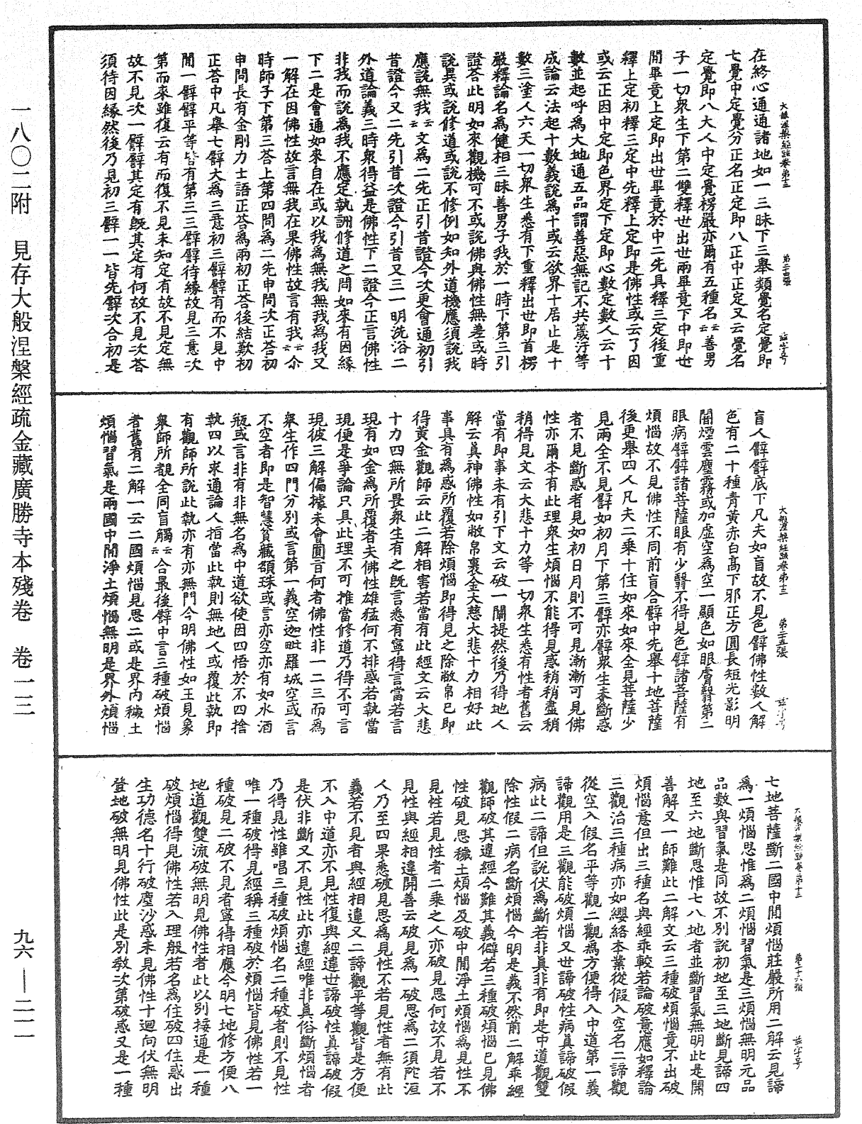 大般涅槃經疏《中華大藏經》_第96冊_第211頁