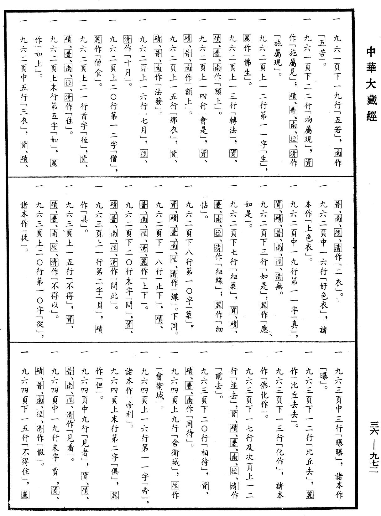 摩訶僧祇律《中華大藏經》_第36冊_第0972頁