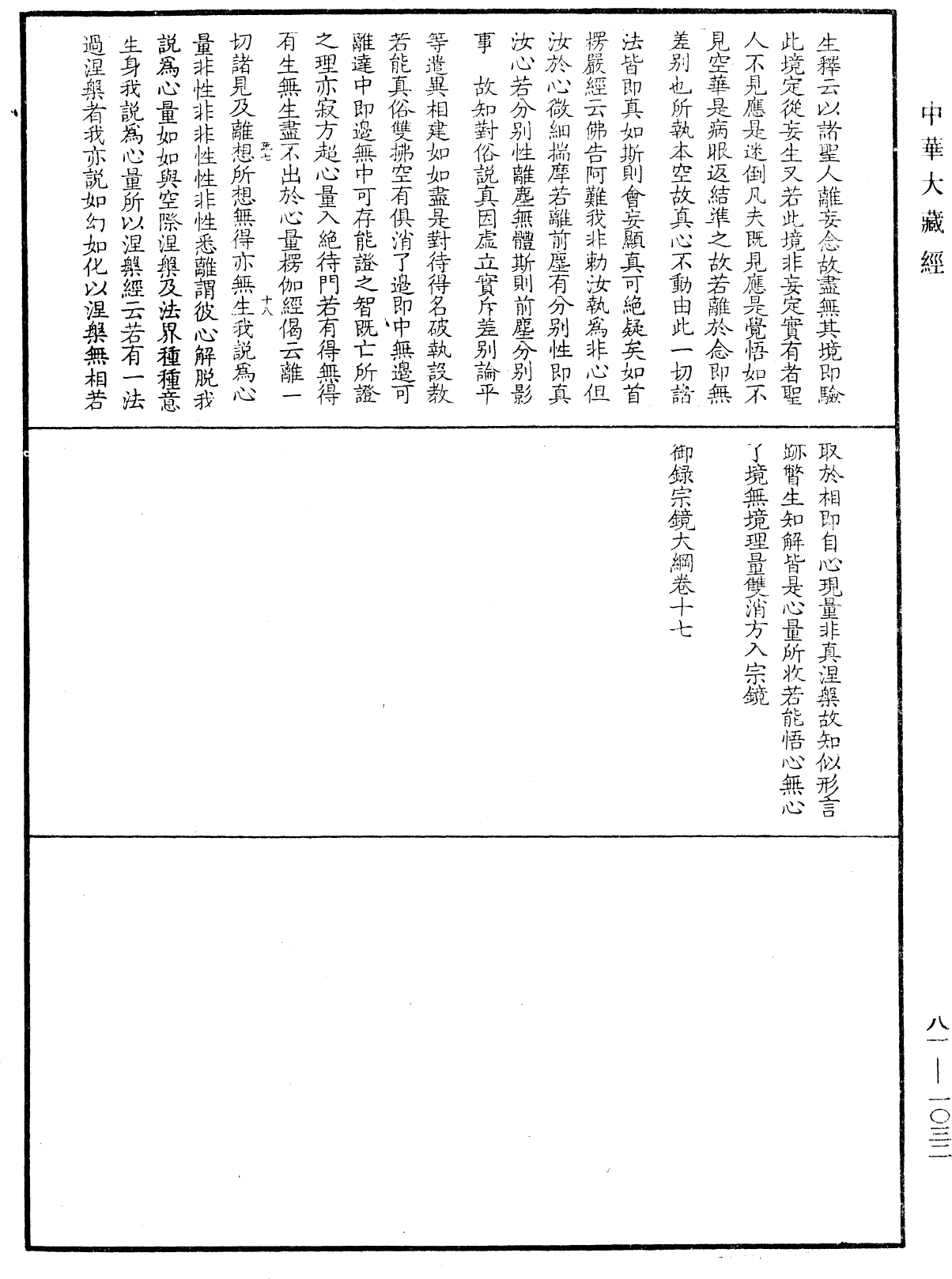 御錄宗鏡大綱《中華大藏經》_第81冊_第1032頁