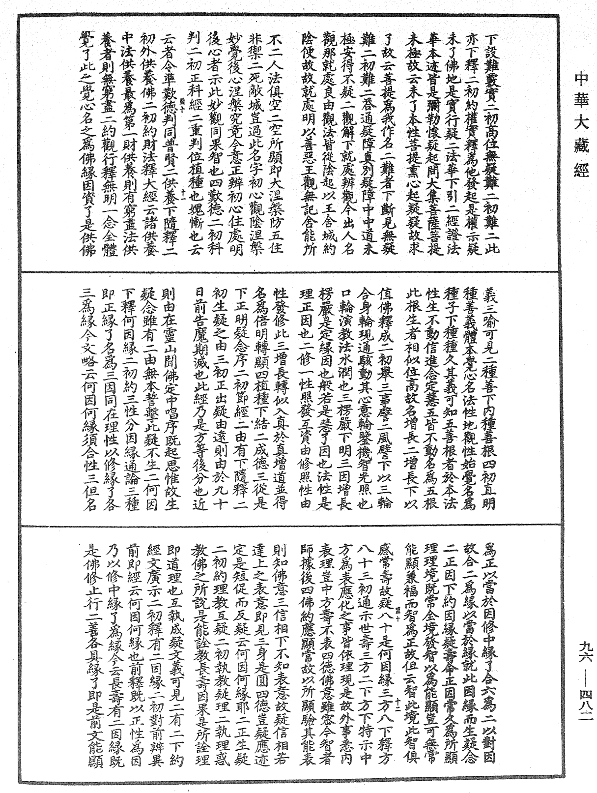 金光明經文句記《中華大藏經》_第96冊_第482頁