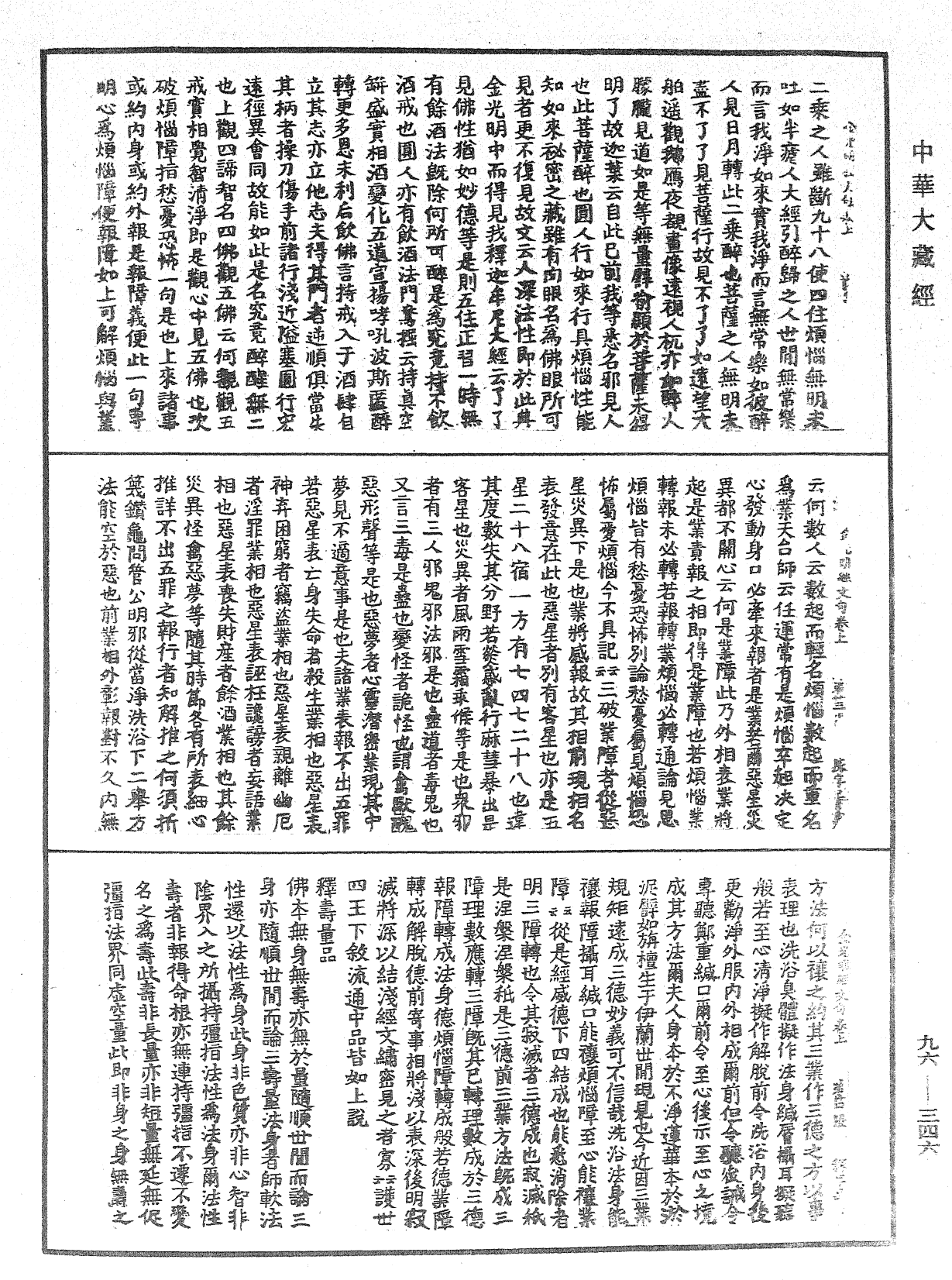 金光明經文句《中華大藏經》_第96冊_第346頁