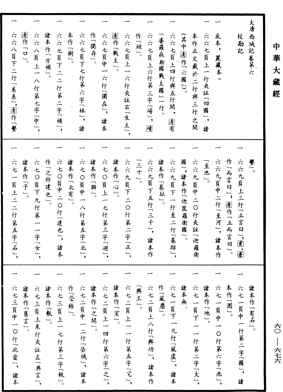 大唐西域記《中華大藏經》_第60冊_第0676頁