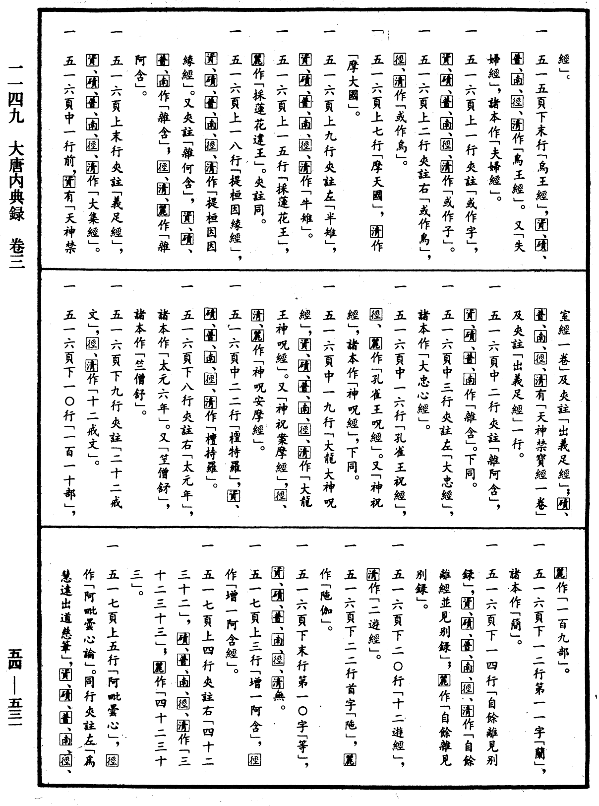 大唐内典录《中华大藏经》_第54册_第531页