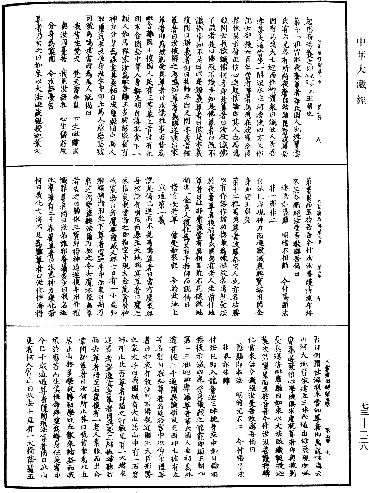 天聖廣燈錄《中華大藏經》_第73冊_第0228頁