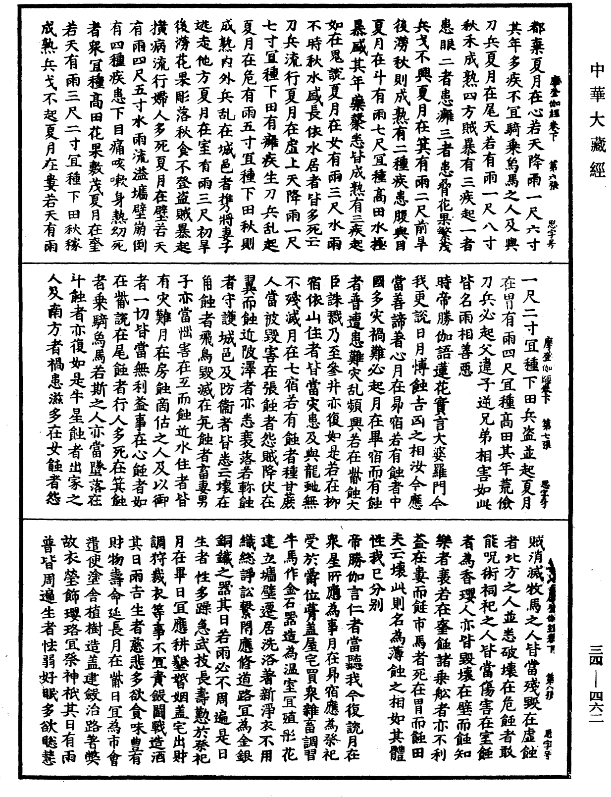 摩登伽經《中華大藏經》_第34冊_第0462頁