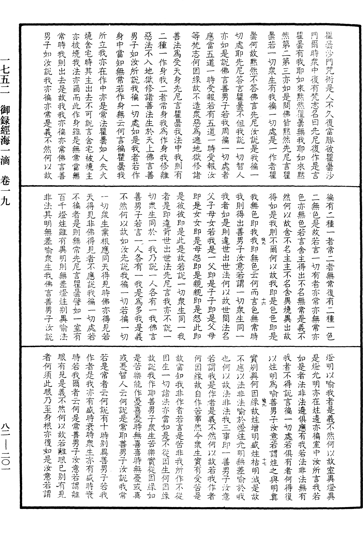 御錄經海一滴《中華大藏經》_第82冊_第0201頁