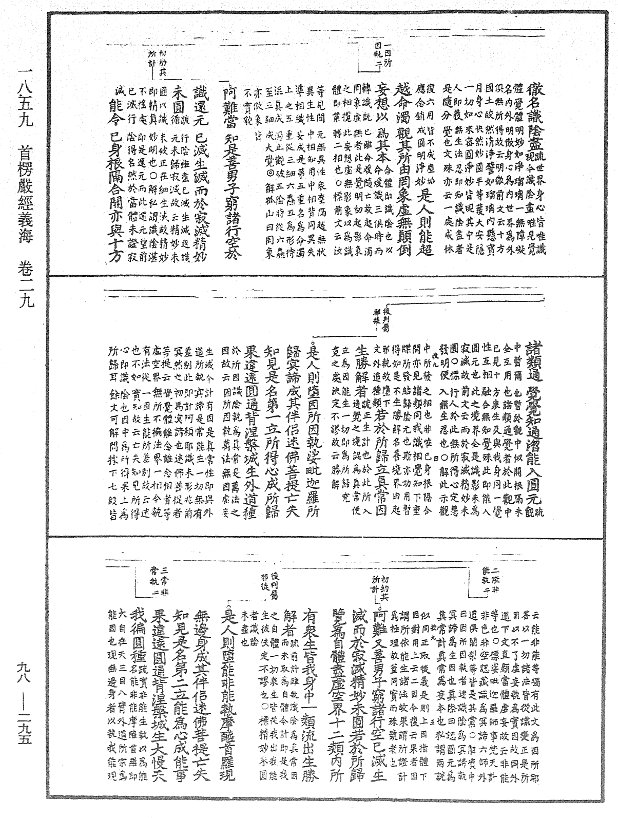 首楞嚴經義海《中華大藏經》_第98冊_第295頁