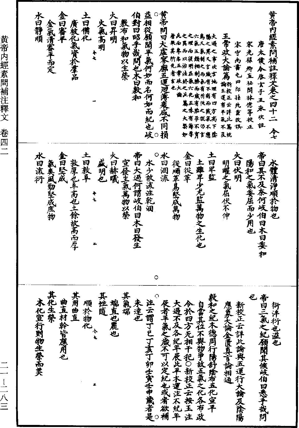 黃帝內經素問補註釋文《道藏》第21冊_第283頁