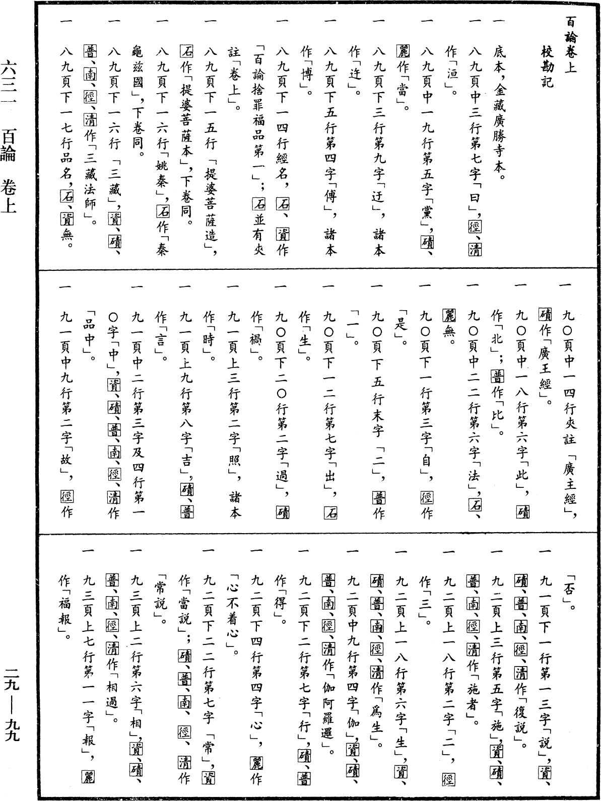 百論《中華大藏經》_第29冊_第0099頁