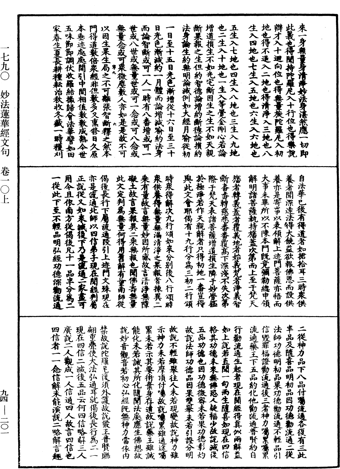 妙法蓮華經文句《中華大藏經》_第94冊_第201頁