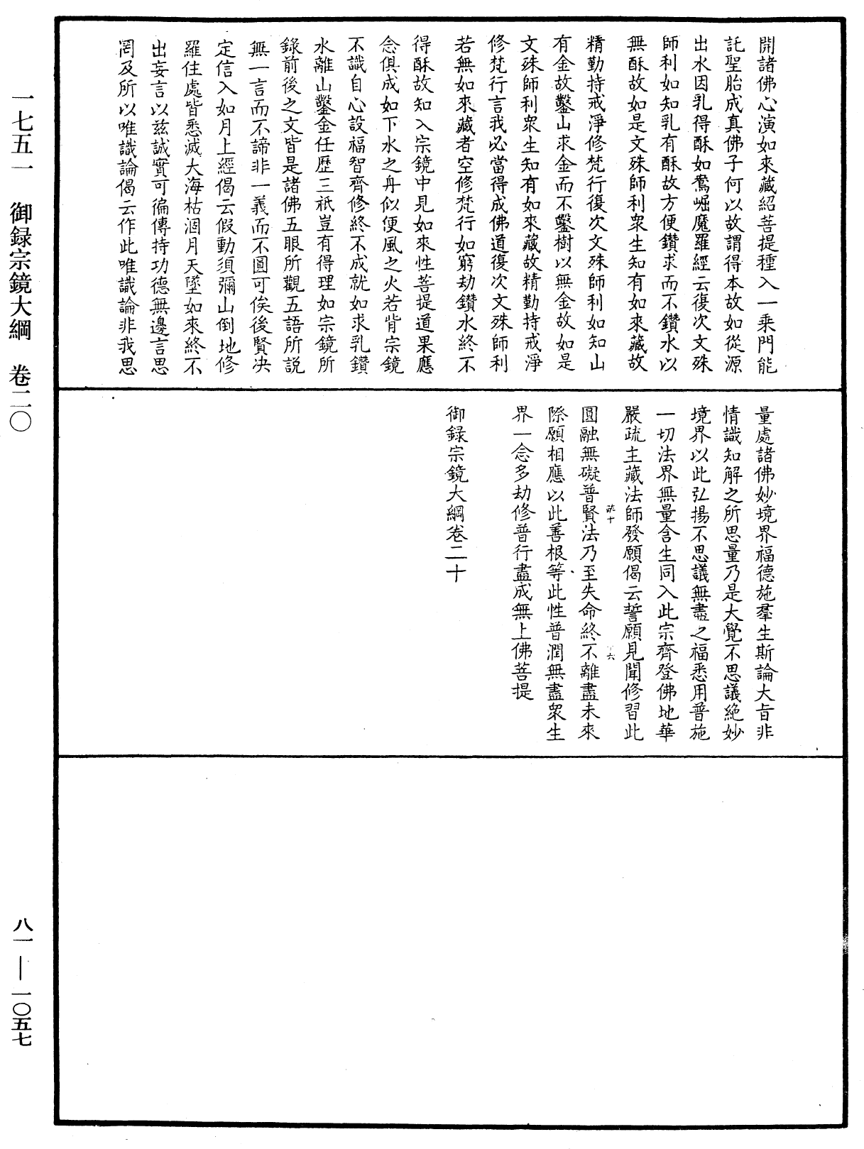 御錄宗鏡大綱《中華大藏經》_第81冊_第1057頁