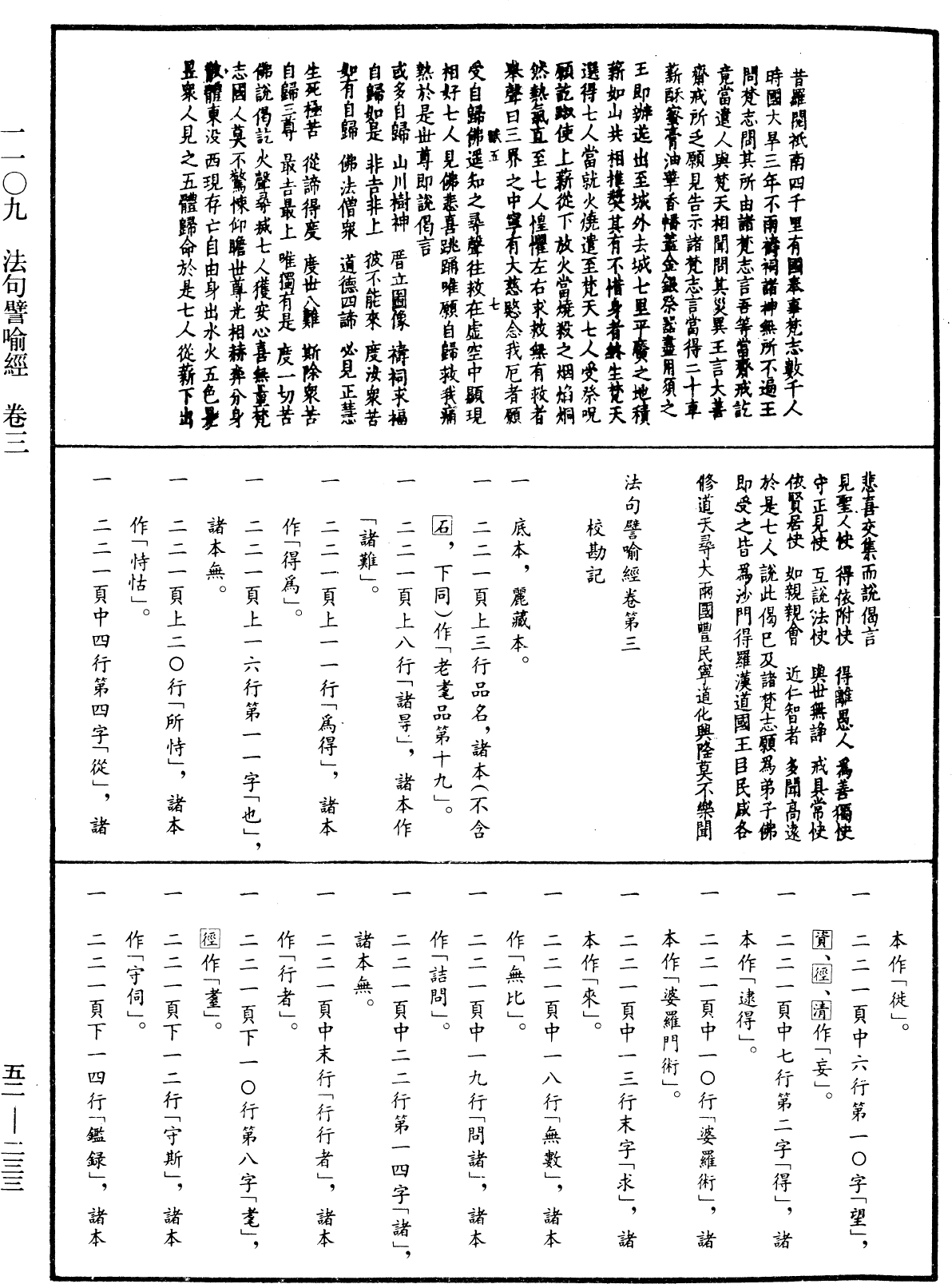 法句譬喻經《中華大藏經》_第52冊_第233頁