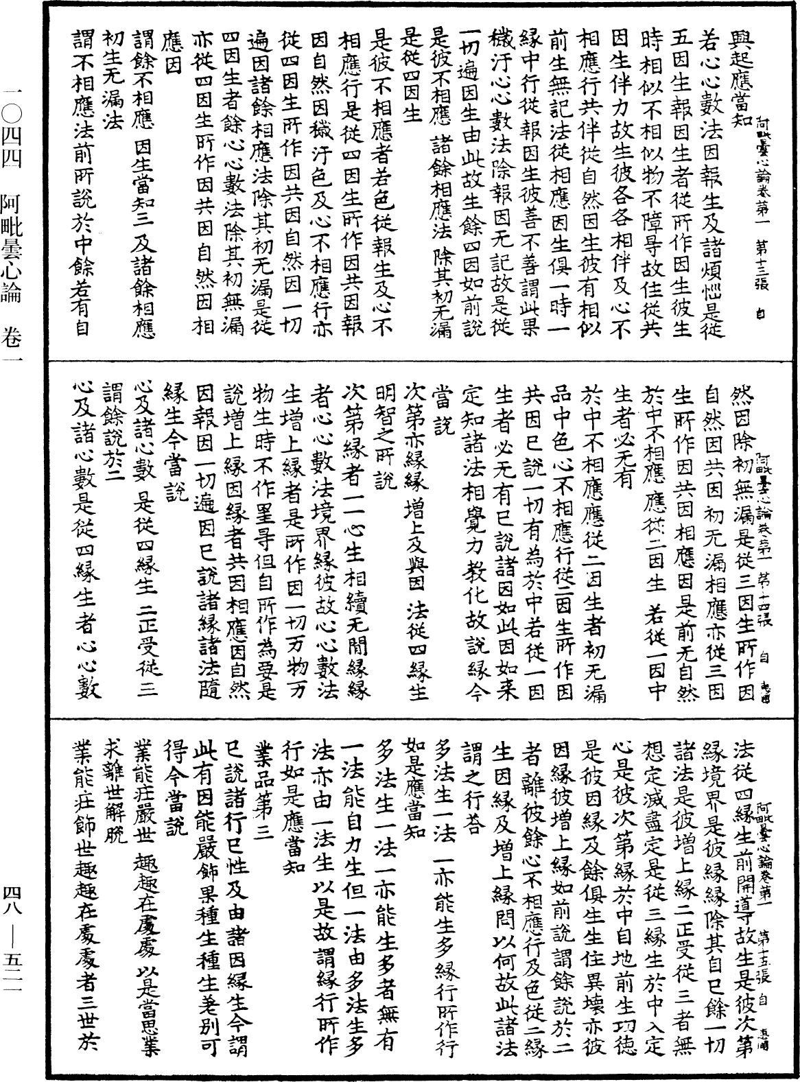 阿毗曇心論《中華大藏經》_第48冊_第0521頁