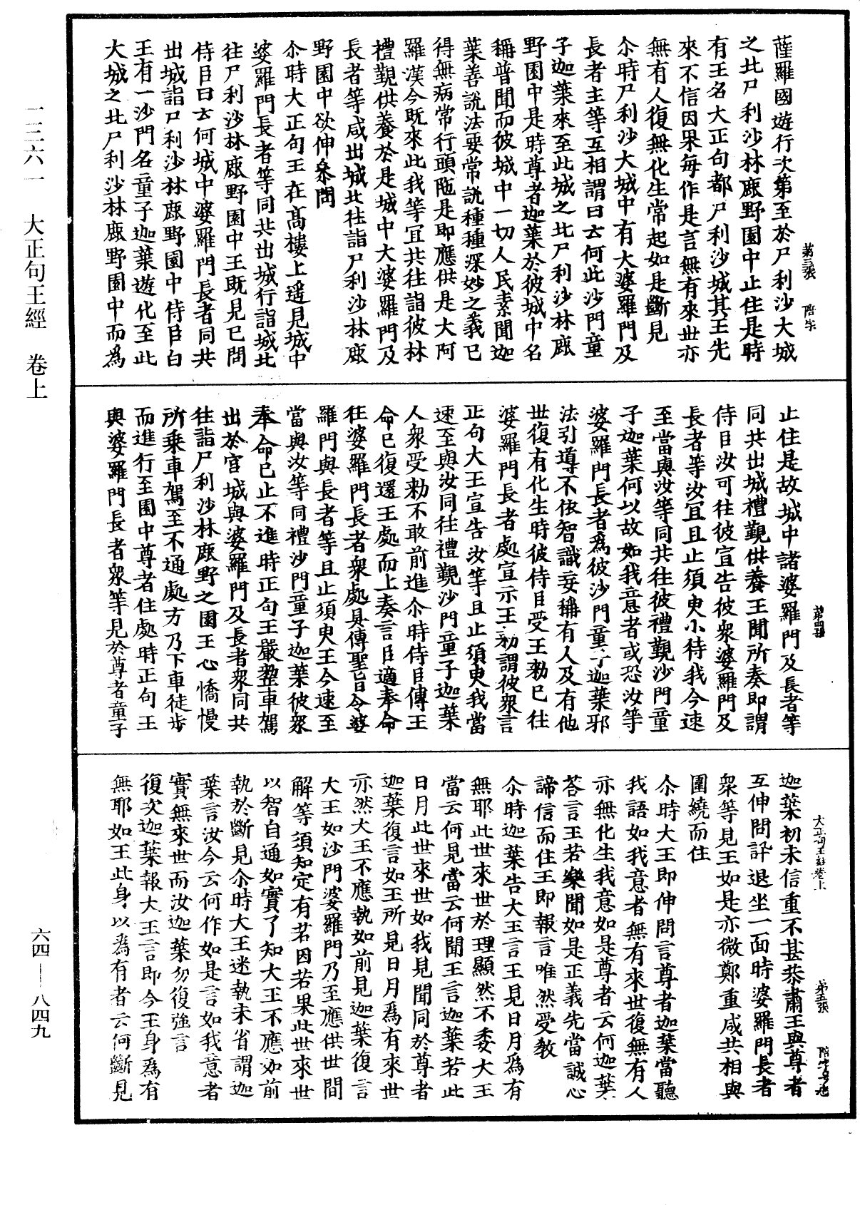 大正句王經《中華大藏經》_第64冊_第0849頁