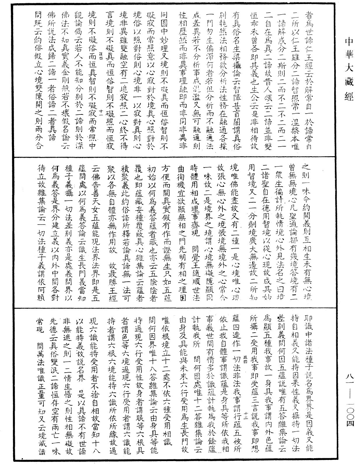 御錄宗鏡大綱《中華大藏經》_第81冊_第1004頁