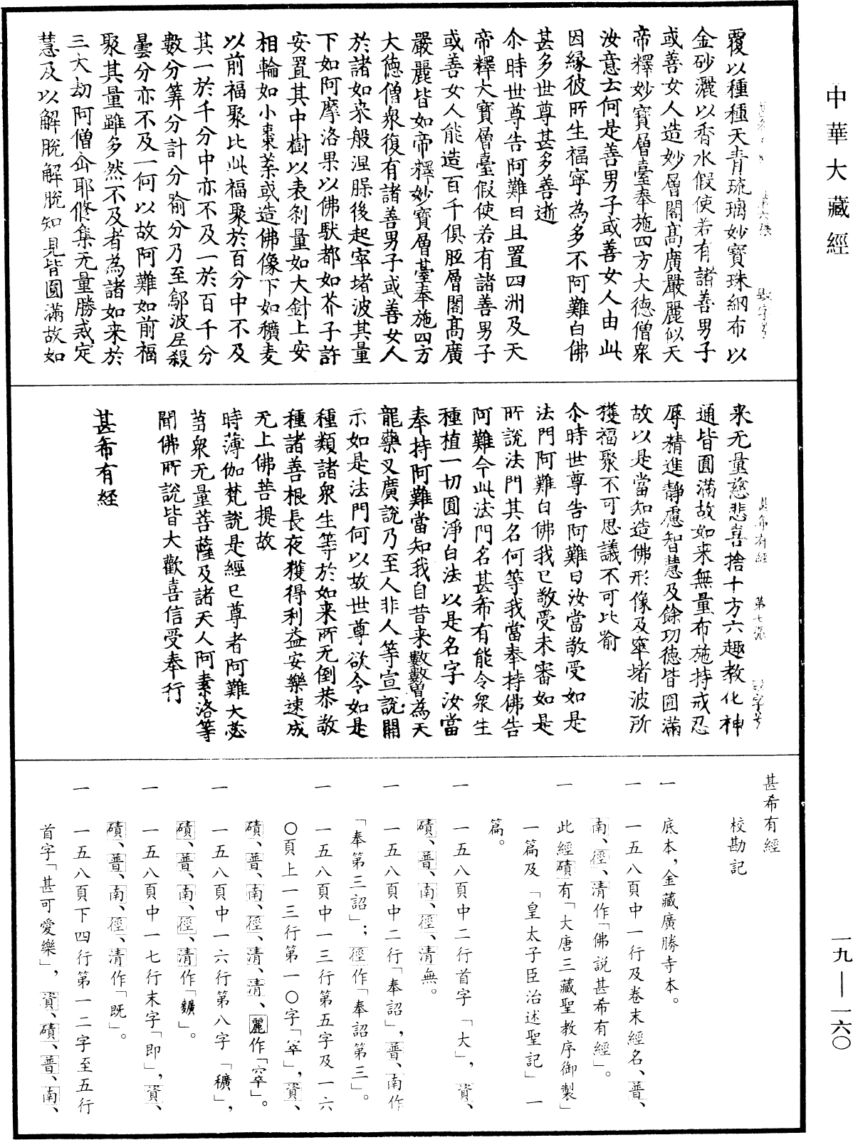 甚希有經《中華大藏經》_第19冊_第160頁