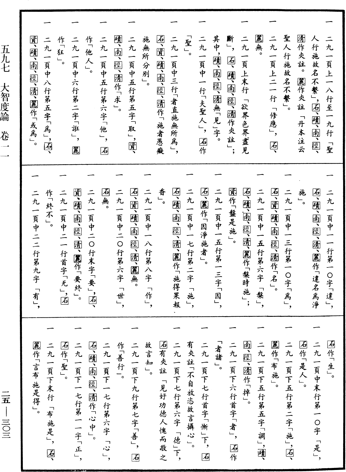 大智度論《中華大藏經》_第25冊_第303頁