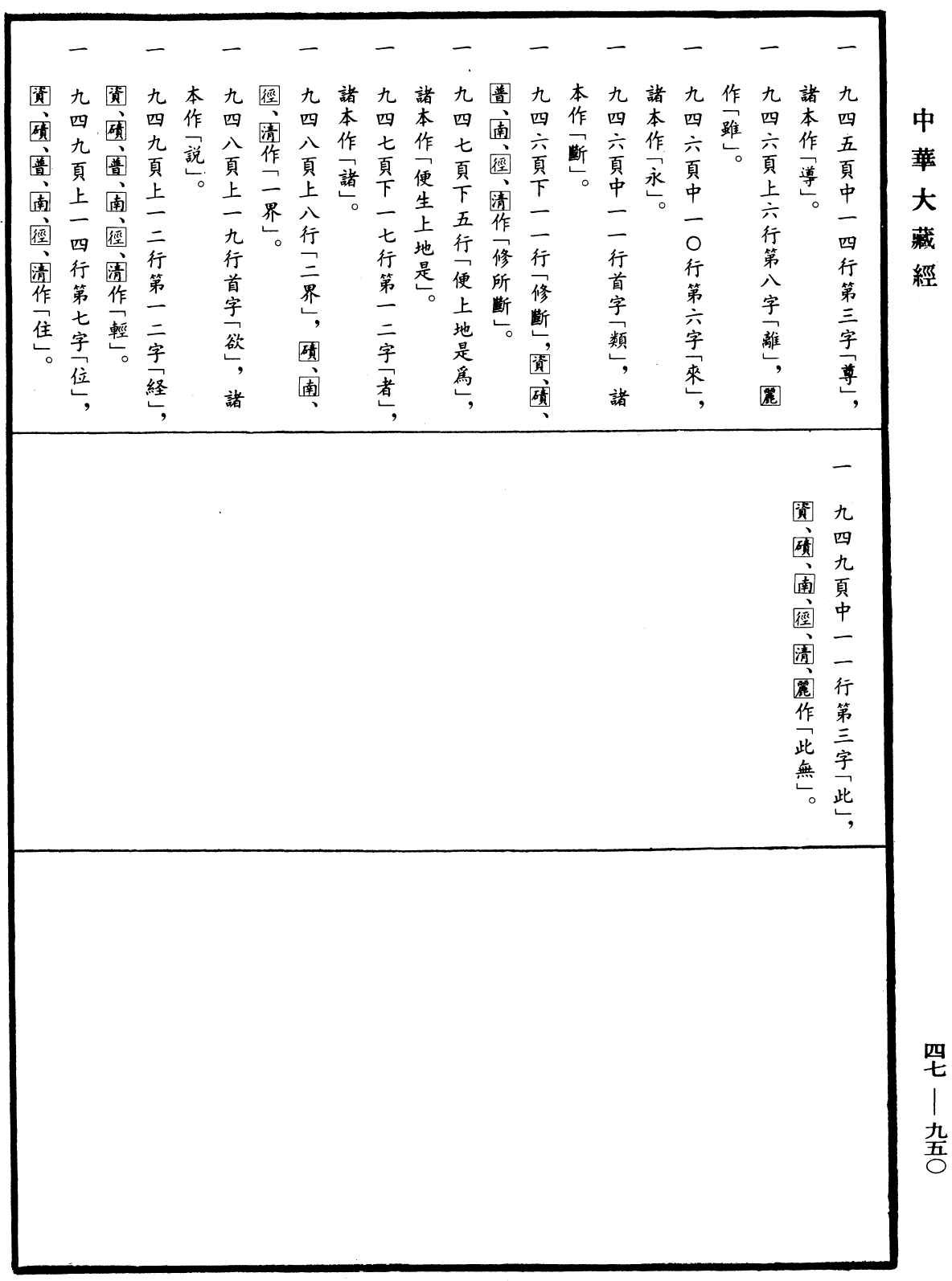 阿毗達磨順正理論《中華大藏經》_第47冊_第950頁66