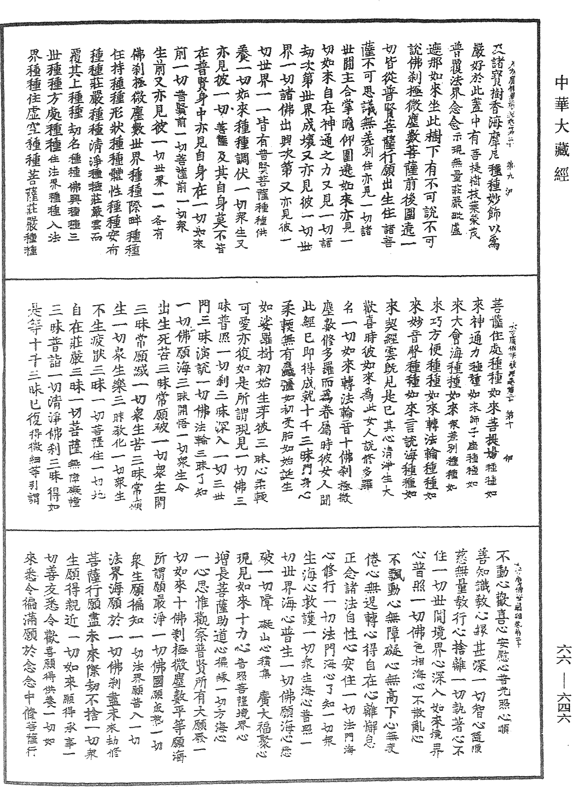 大方廣佛華嚴經《中華大藏經》_第66冊_第646頁