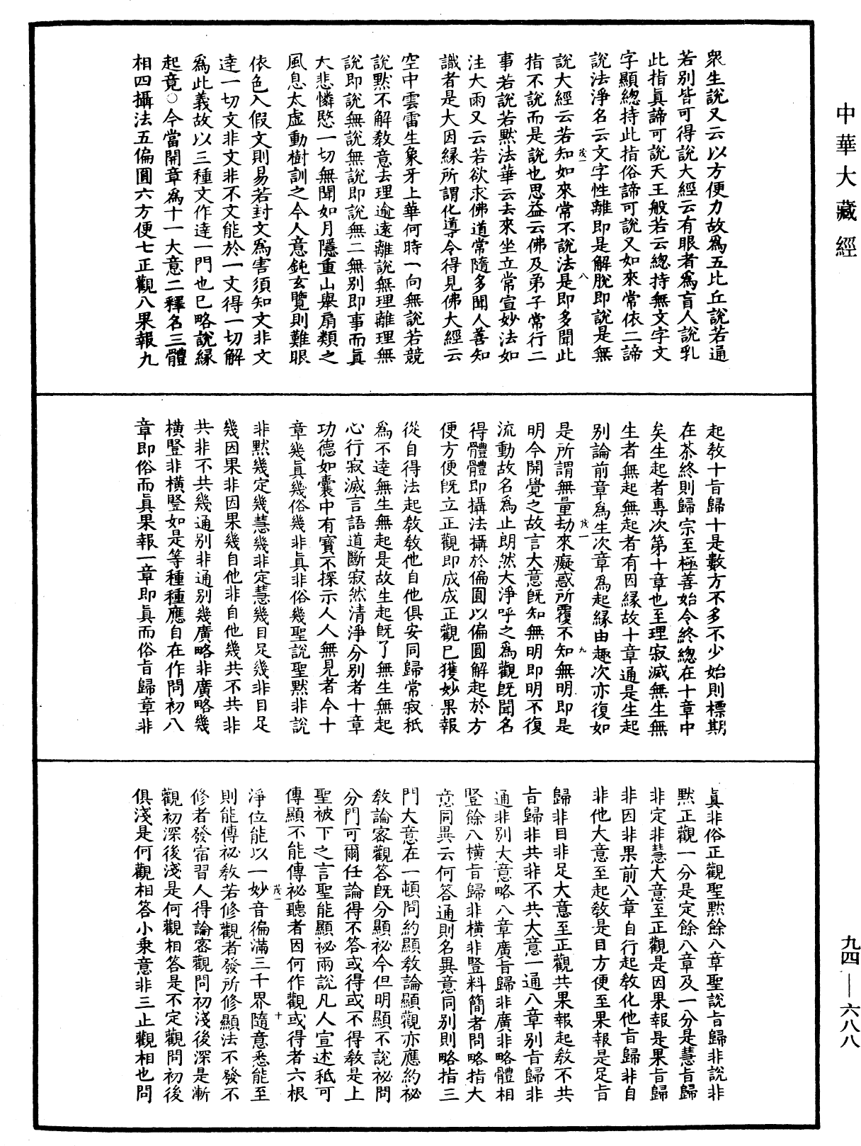 摩訶止觀《中華大藏經》_第94冊_第688頁