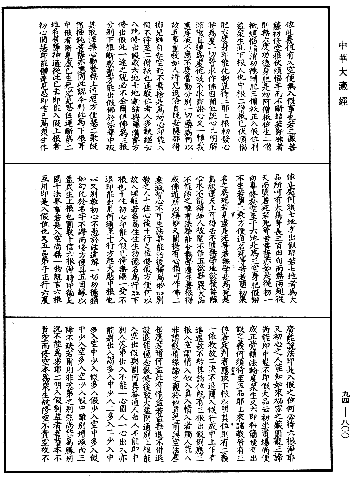 摩訶止觀《中華大藏經》_第94冊_第800頁