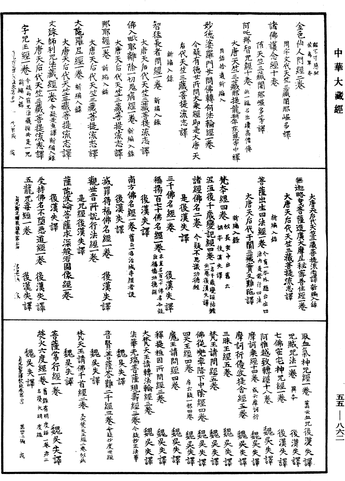 貞元新定釋教目錄《中華大藏經》_第55冊_第862頁