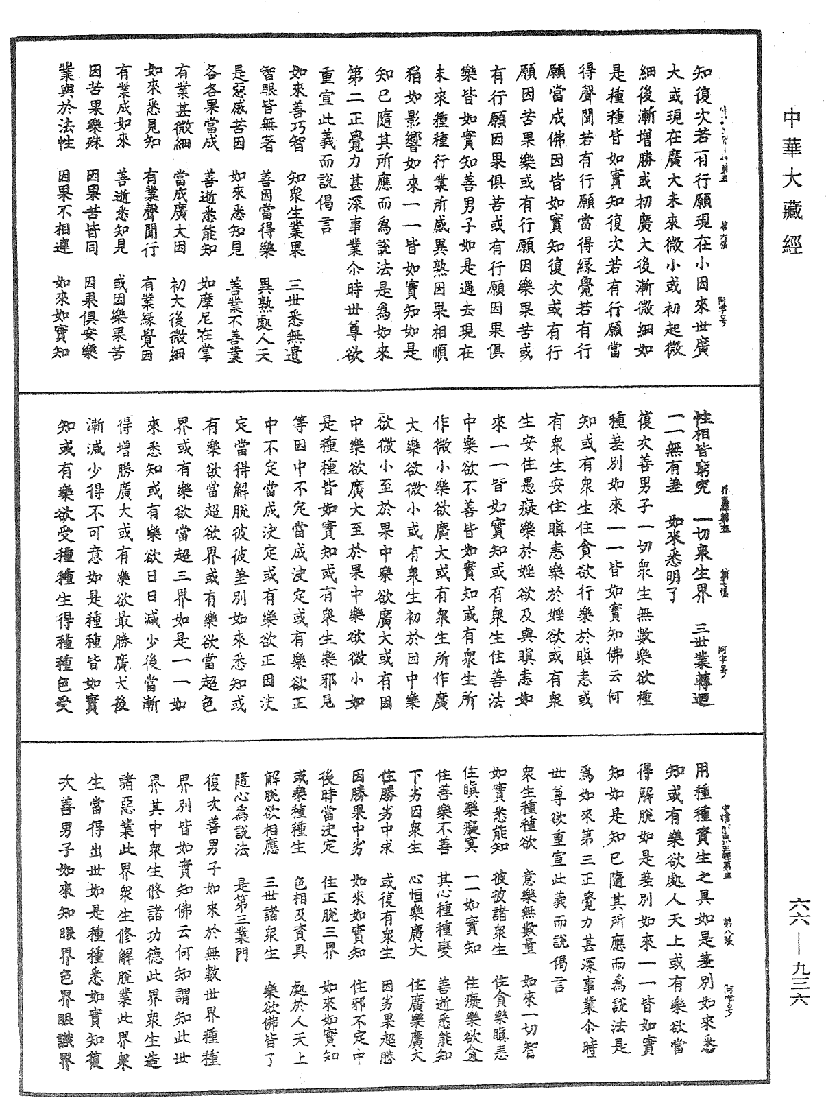 守護國界主陀羅尼經《中華大藏經》_第66冊_第936頁