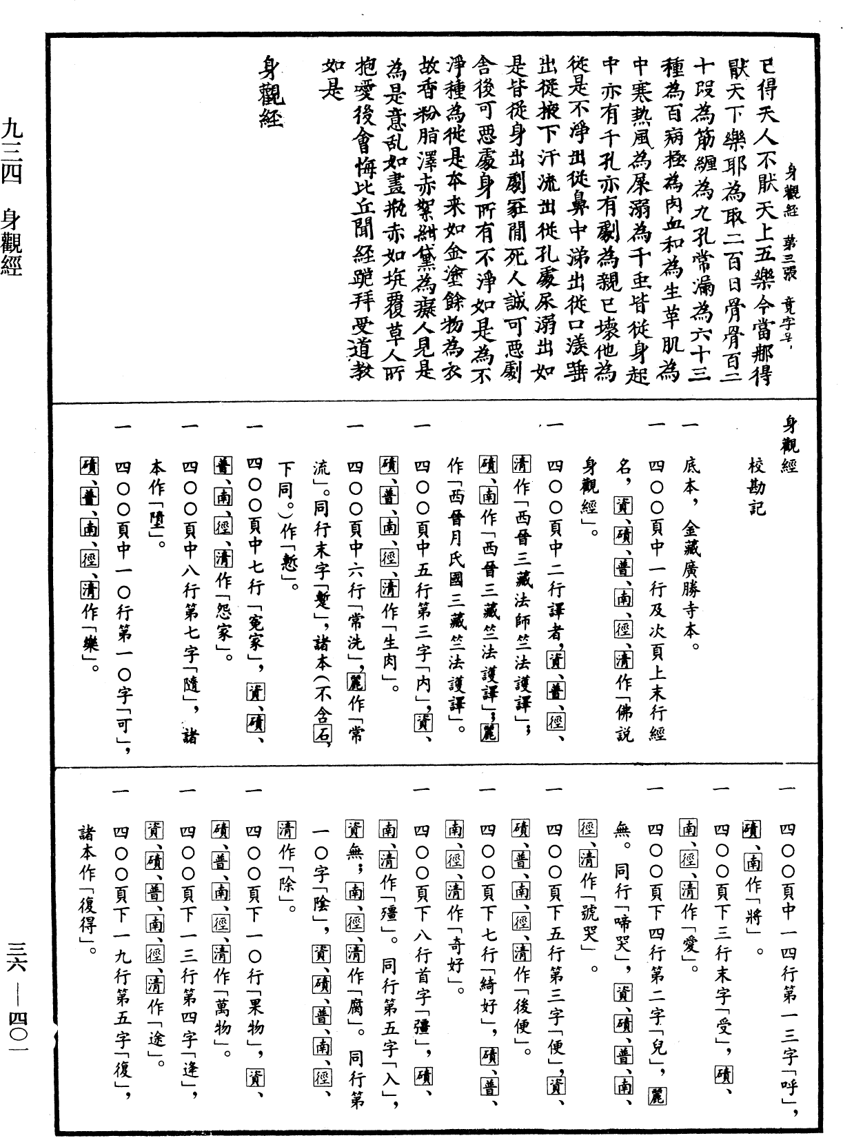 身觀經《中華大藏經》_第36冊_第0401頁