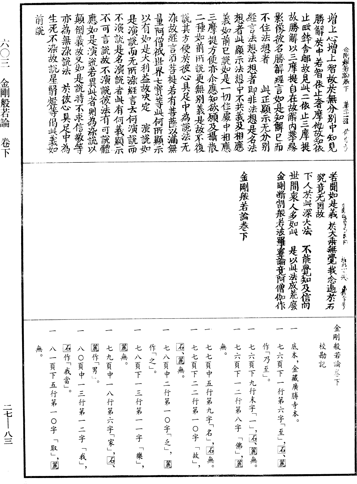 金剛般若論《中華大藏經》_第27冊_第083頁