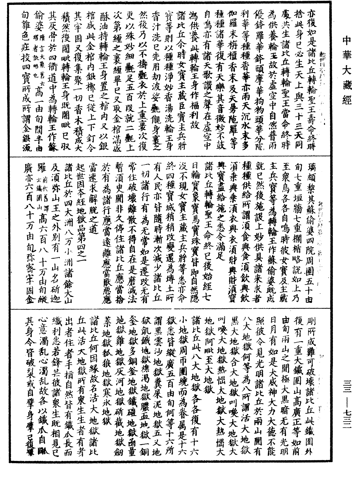 起世因本經《中華大藏經》_第33冊_第0732頁