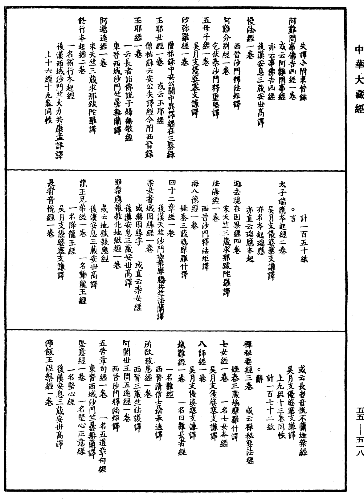 開元釋教錄略出《中華大藏經》_第55冊_第518頁