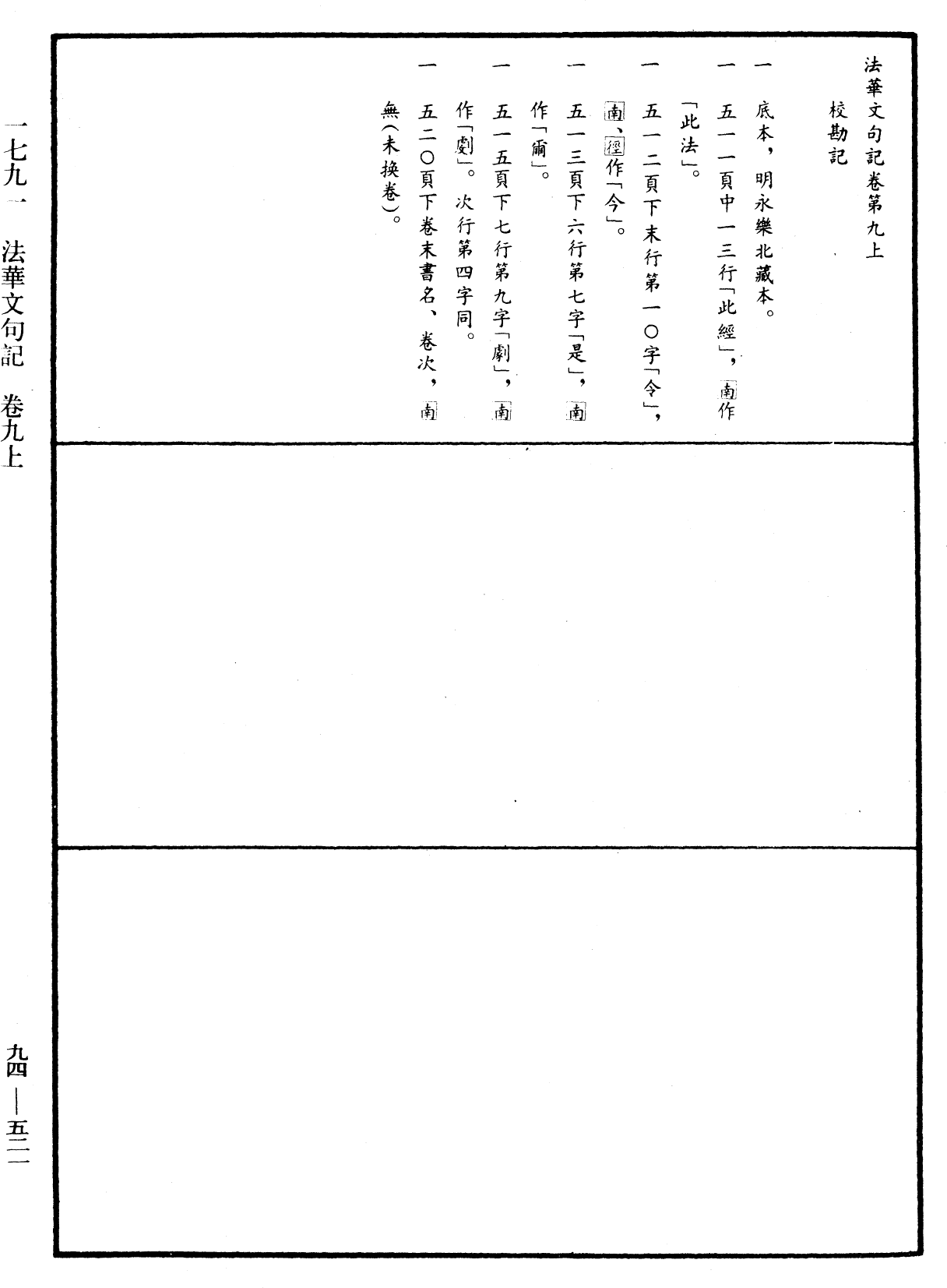 法華文句記《中華大藏經》_第94冊_第521頁