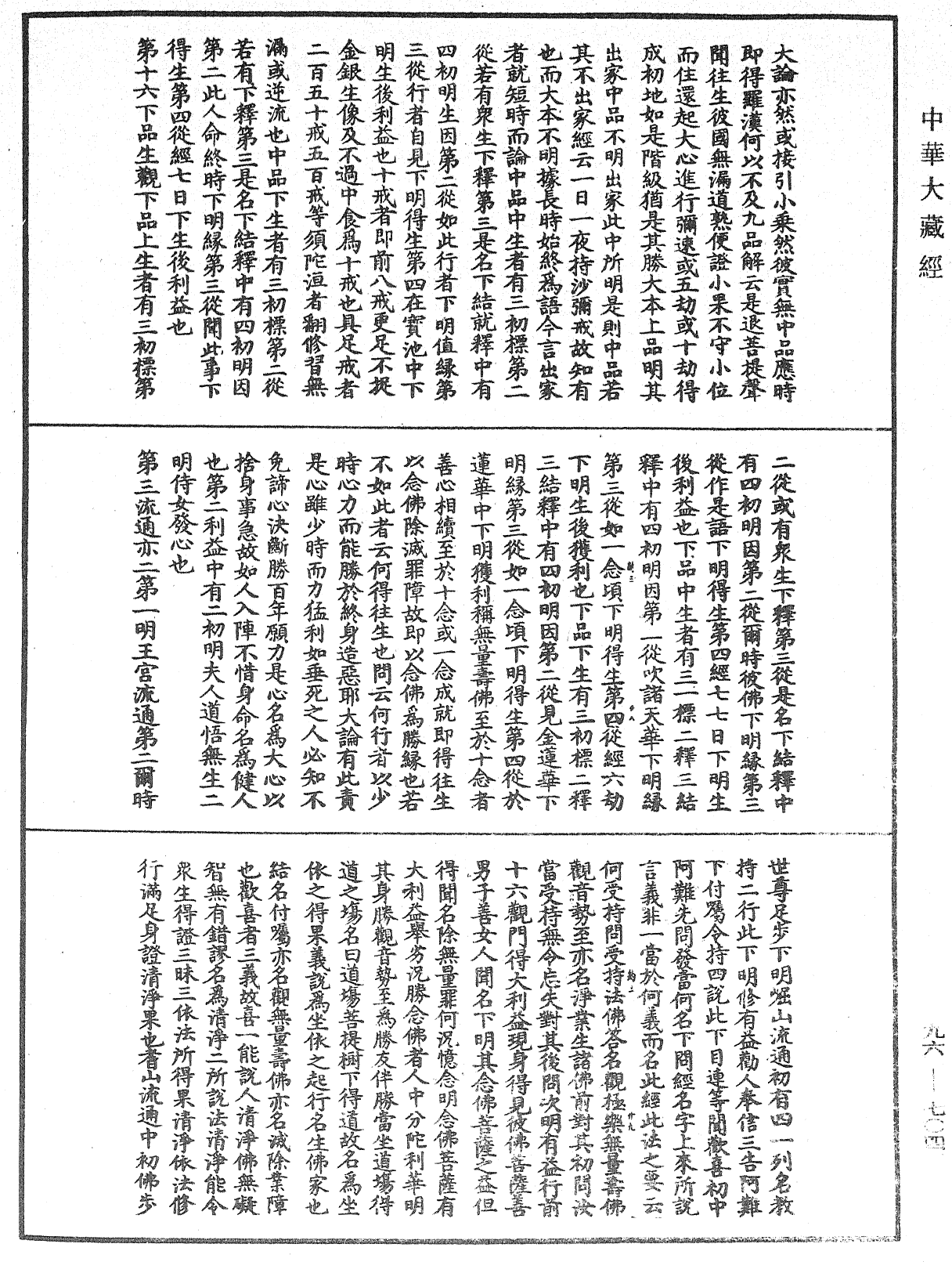 佛說觀無量壽佛經疏《中華大藏經》_第96冊_第704頁