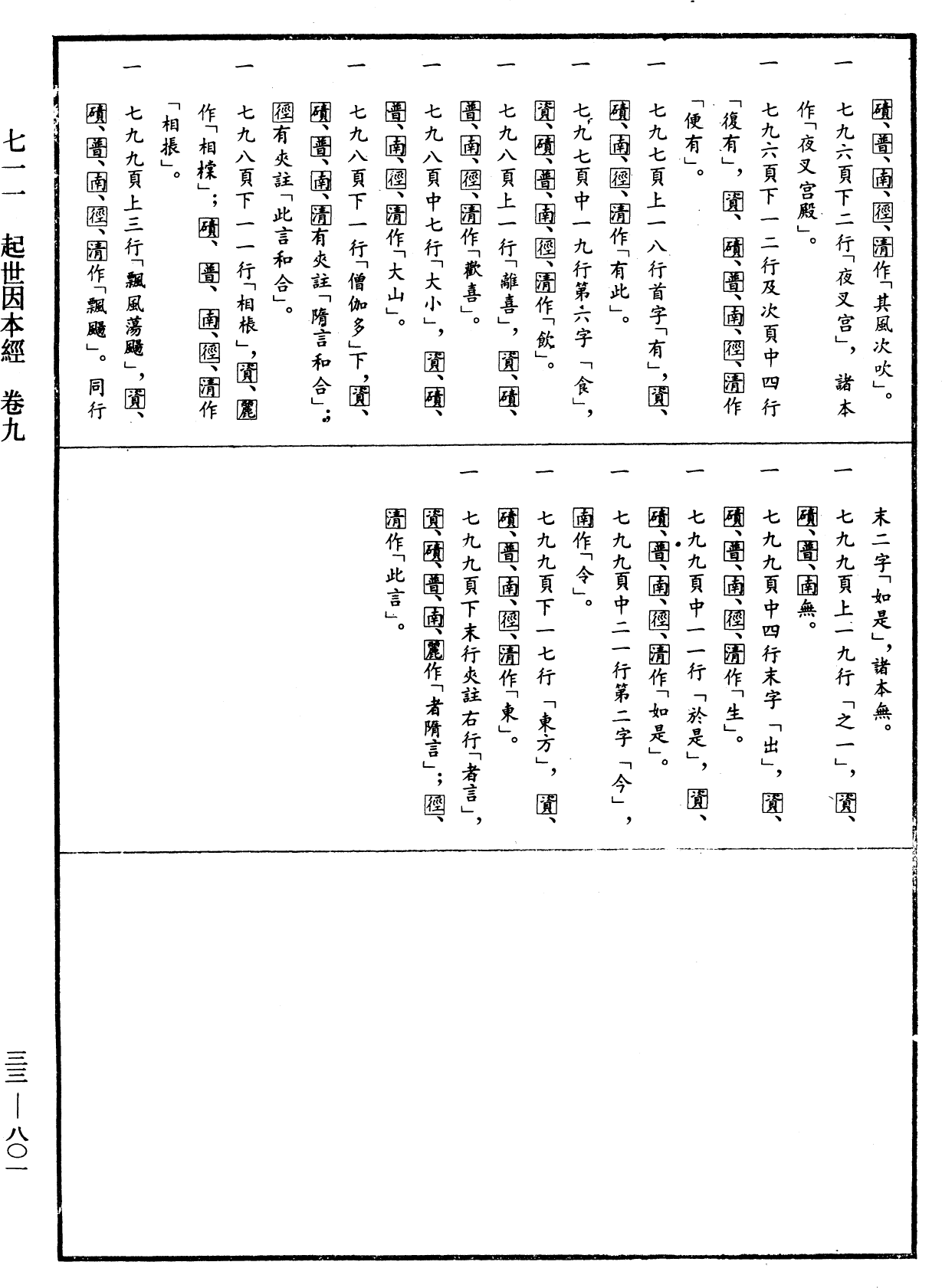 起世因本經《中華大藏經》_第33冊_第0801頁9