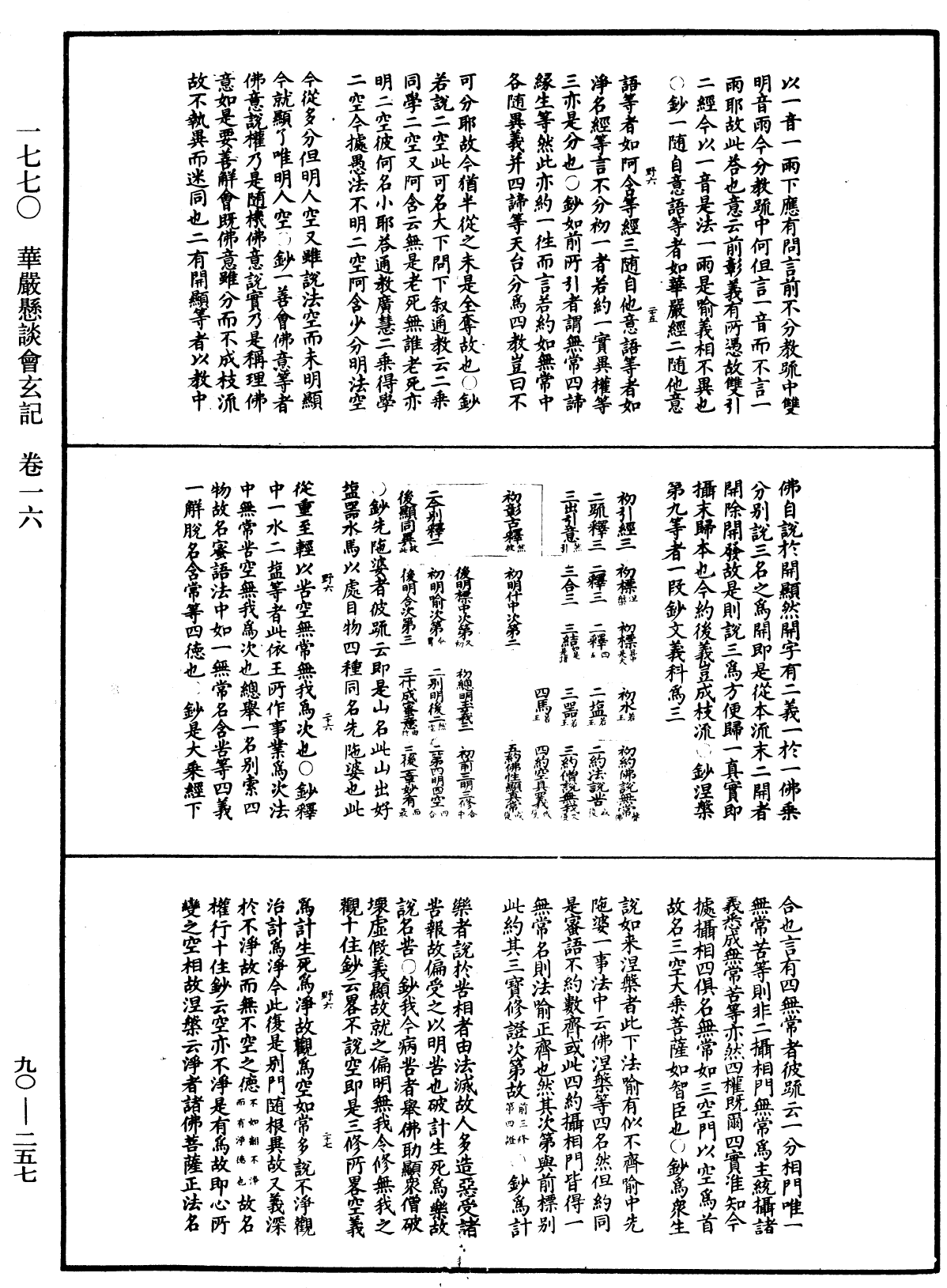 华严悬谈会玄记《中华大藏经》_第90册_第257页