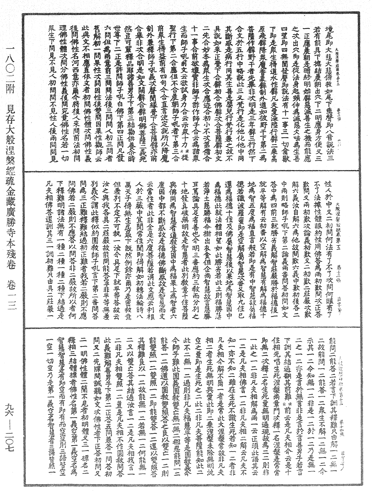 大般涅槃經疏《中華大藏經》_第96冊_第207頁