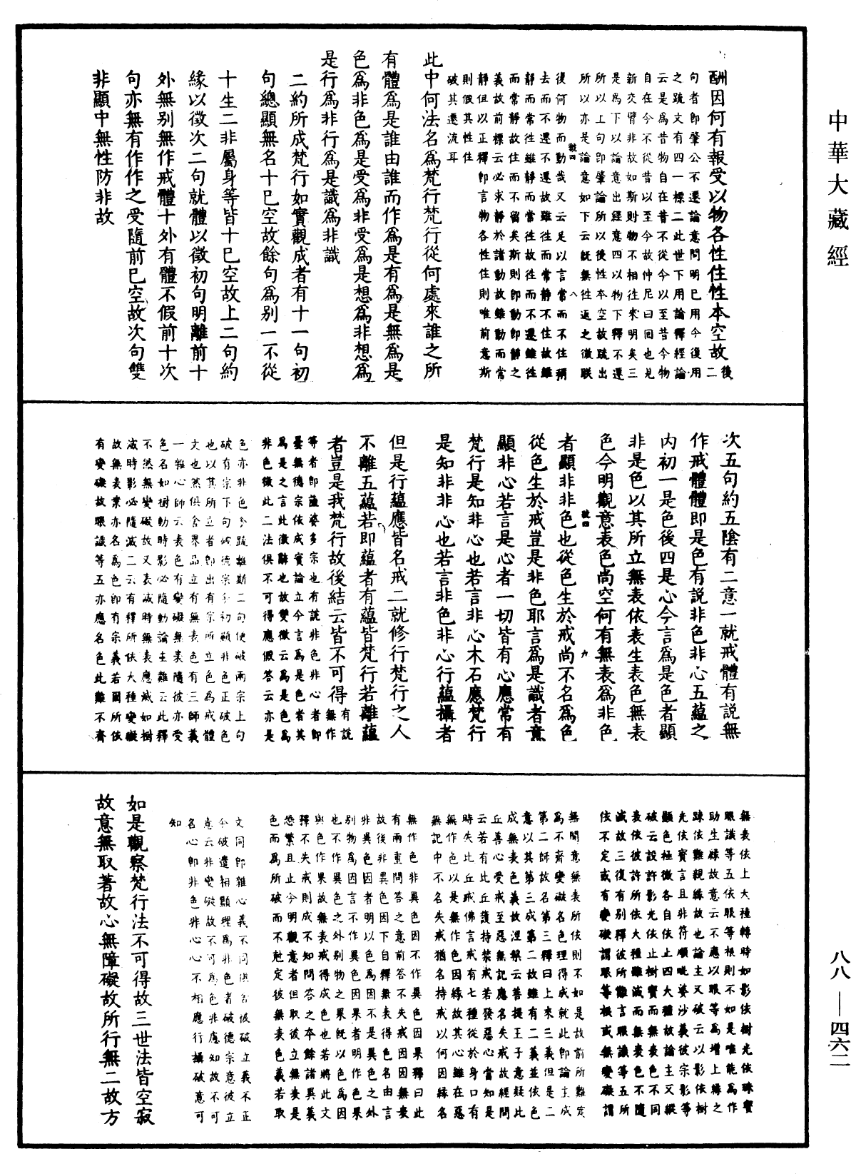 大方廣佛華嚴經疏鈔會本《中華大藏經》_第88冊_第462頁