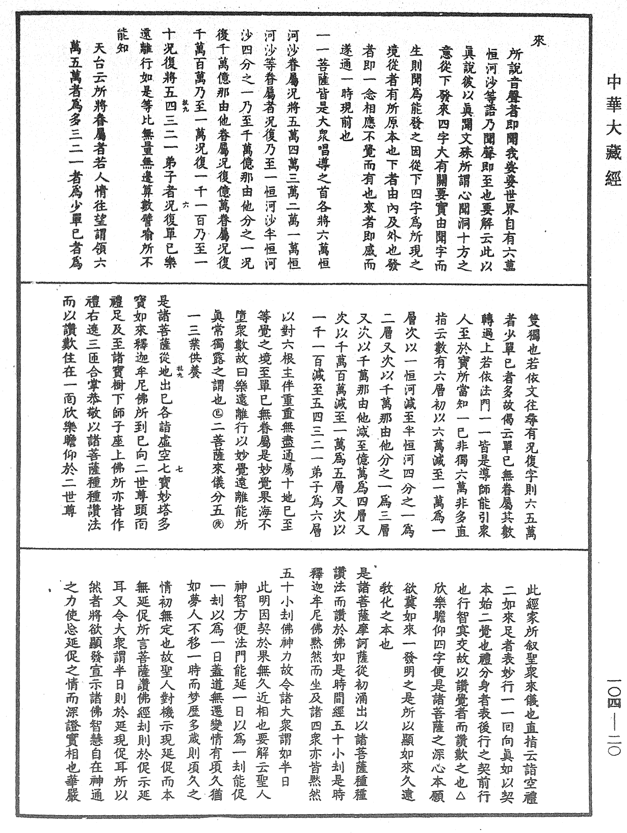 妙法蓮華經授手《中華大藏經》_第104冊_第020頁