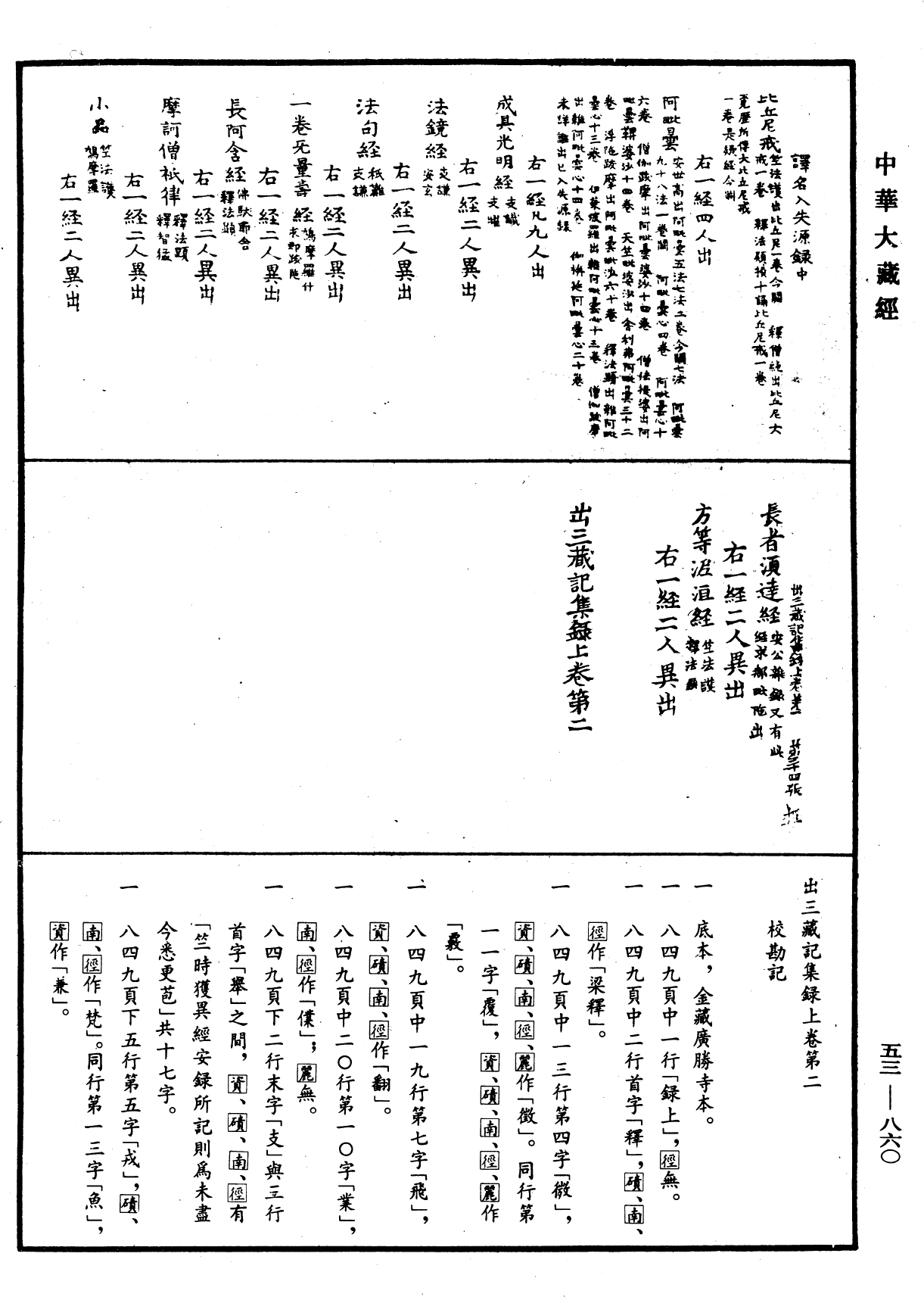 出三藏記集《中華大藏經》_第53冊_第860頁