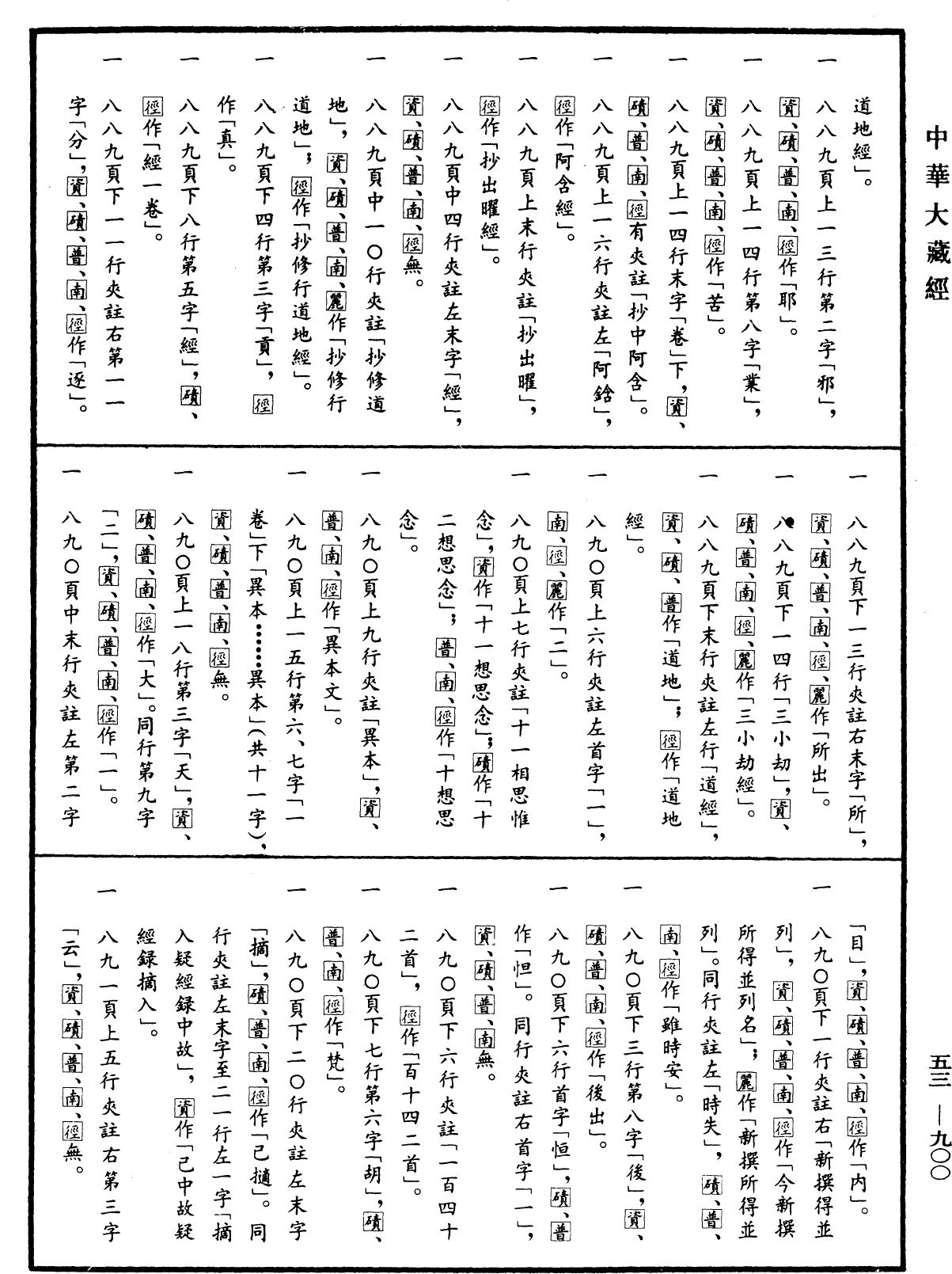 出三藏記集《中華大藏經》_第53冊_第900頁